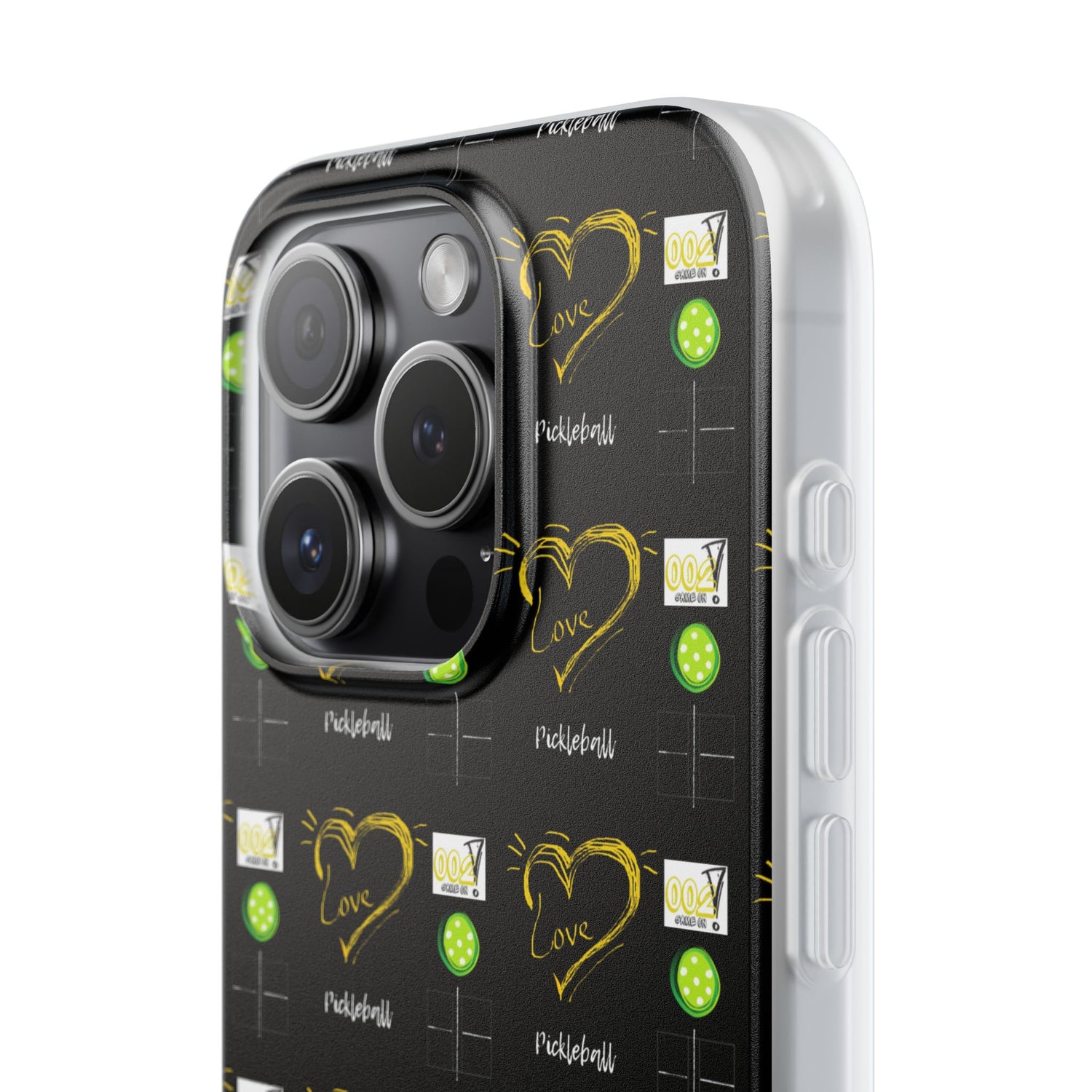 Pickleball Love Flexi iPhone Case - Stylish Phone Protection for Fashion-Forward Individuals