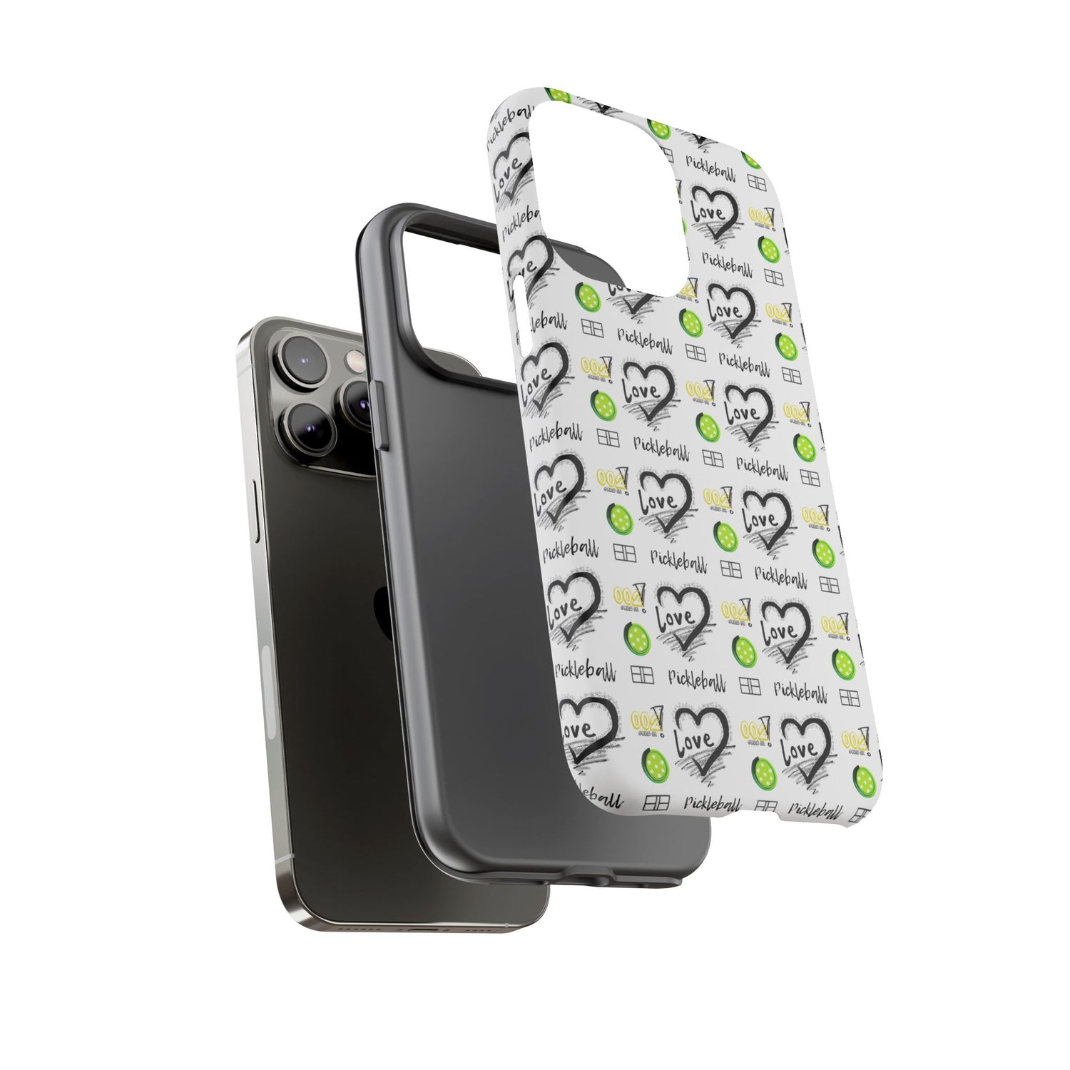 Pickleball Love Tough iPhone Case - Fun & Durable Sport Accessory