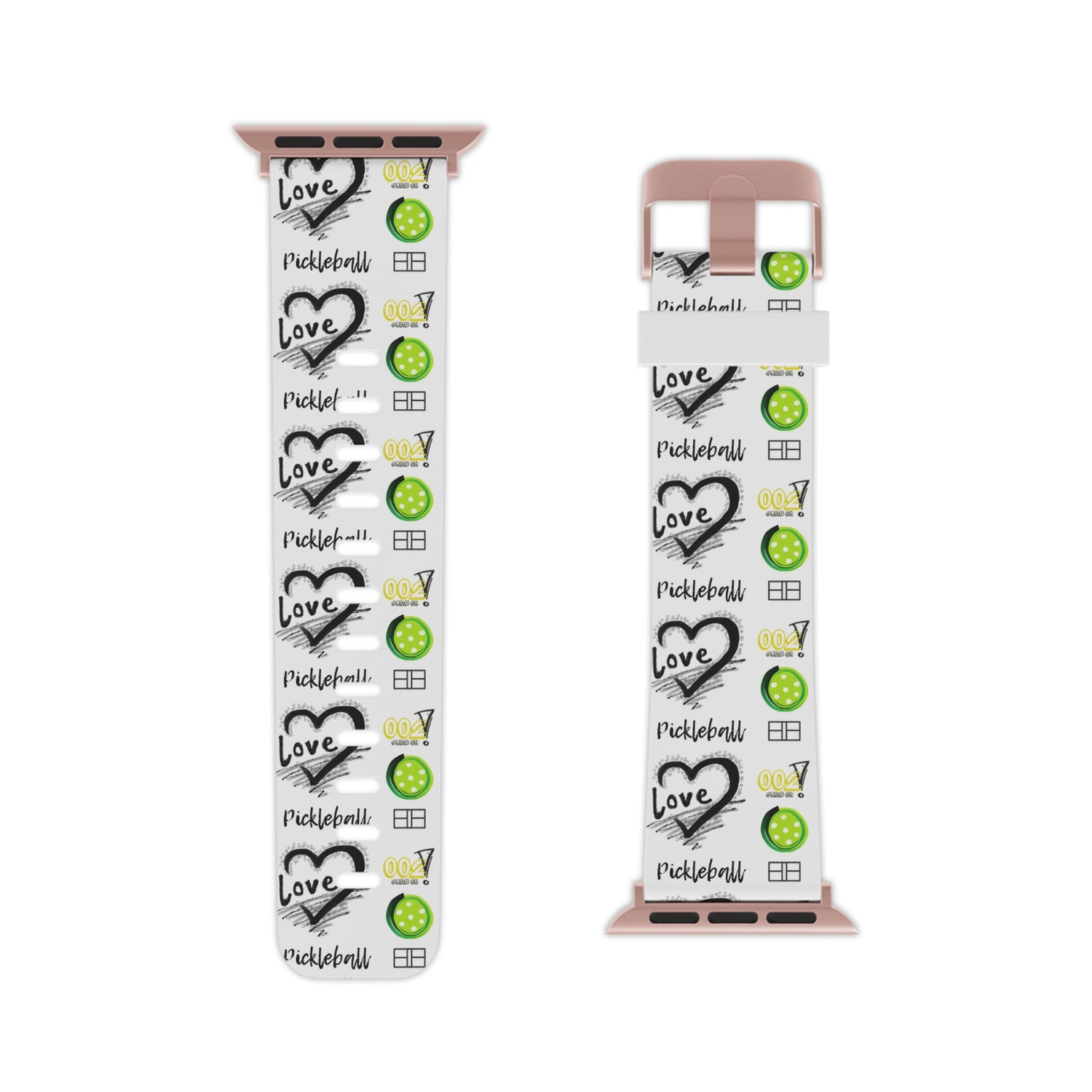 Pickleball Watch Band - LOVE Pickleball Design