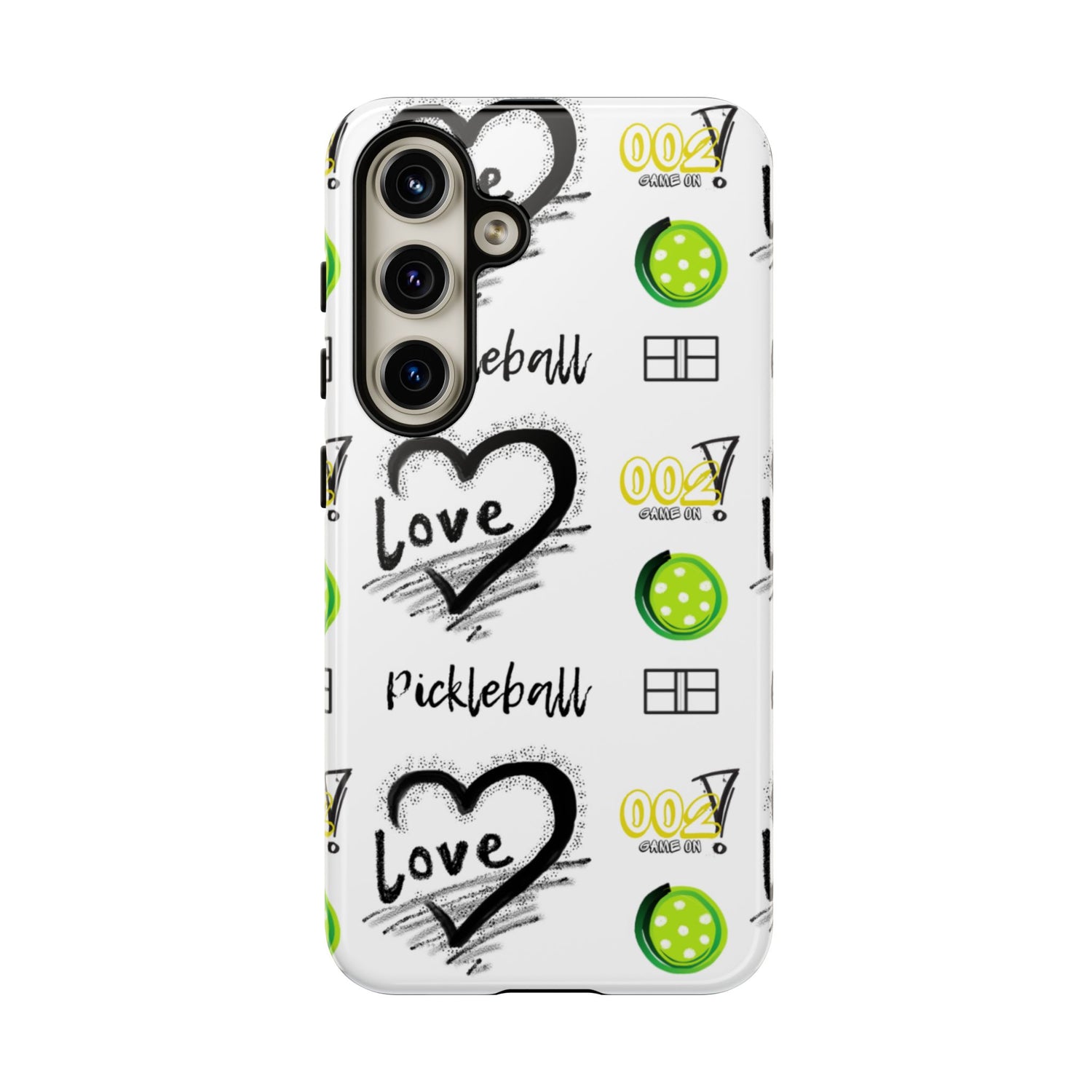 Pickleball Love Tough Android Samsung Phone Case - Fun & Durable Sport Accessory
