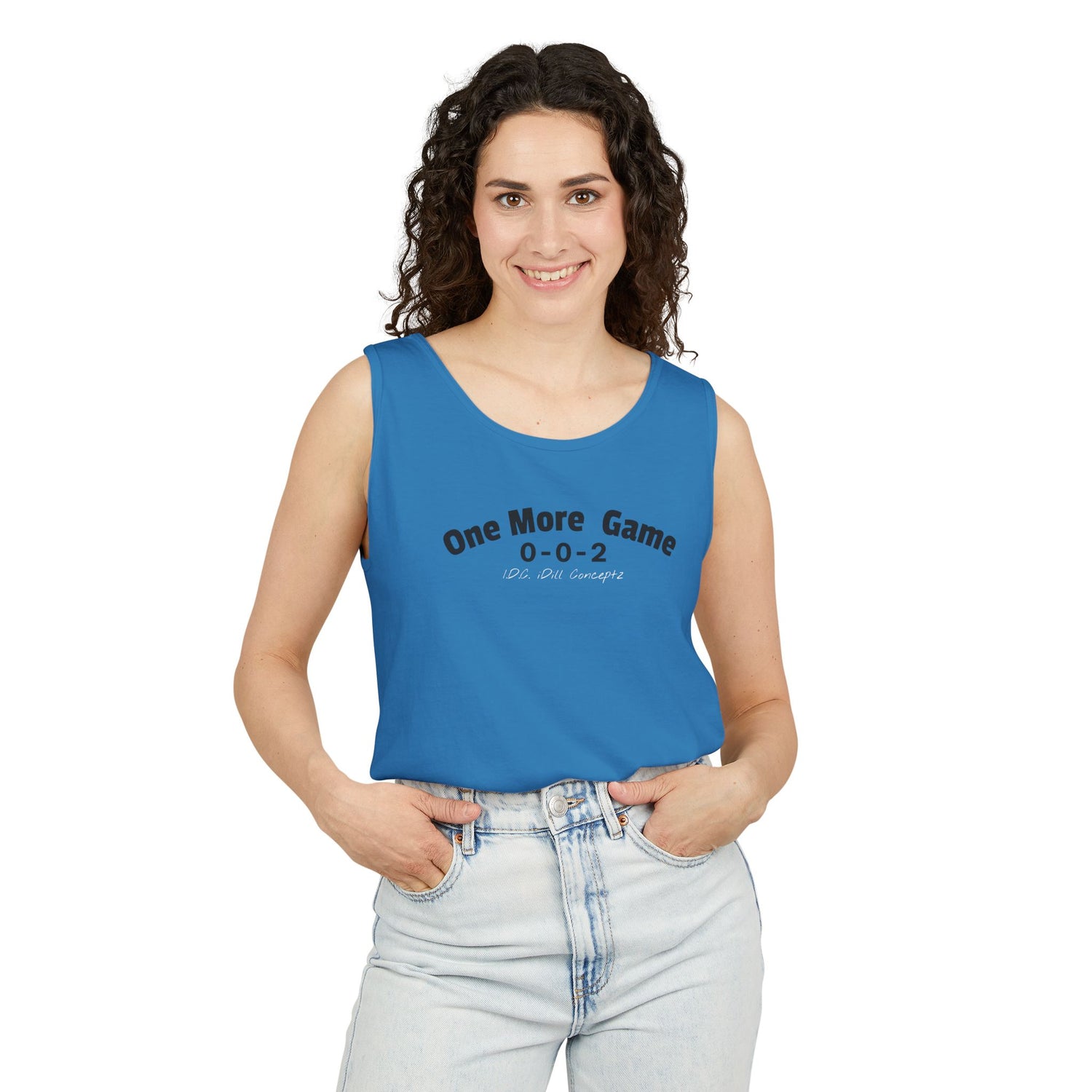 Unisex Pickleball Tank Top - 002 One More Game Design