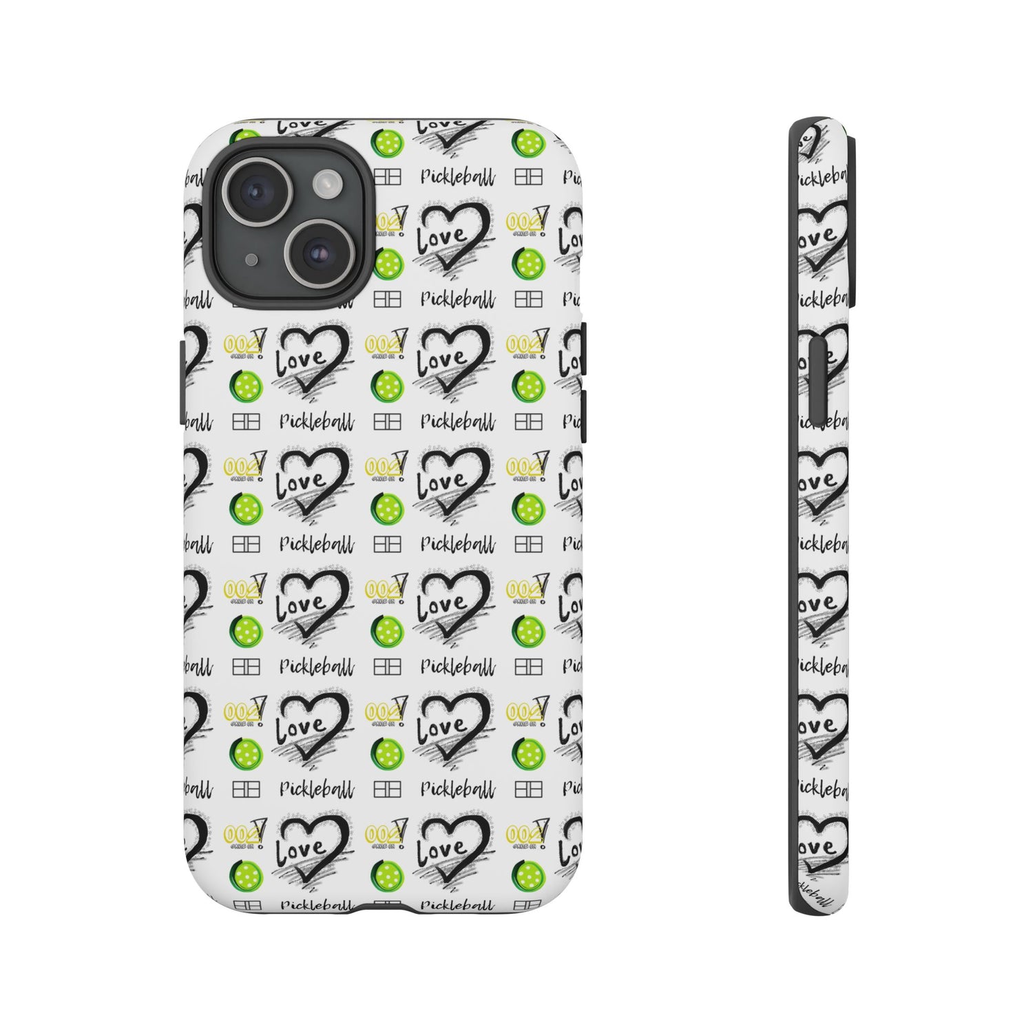 Pickleball Love Tough iPhone Case - Fun & Durable Sport Accessory