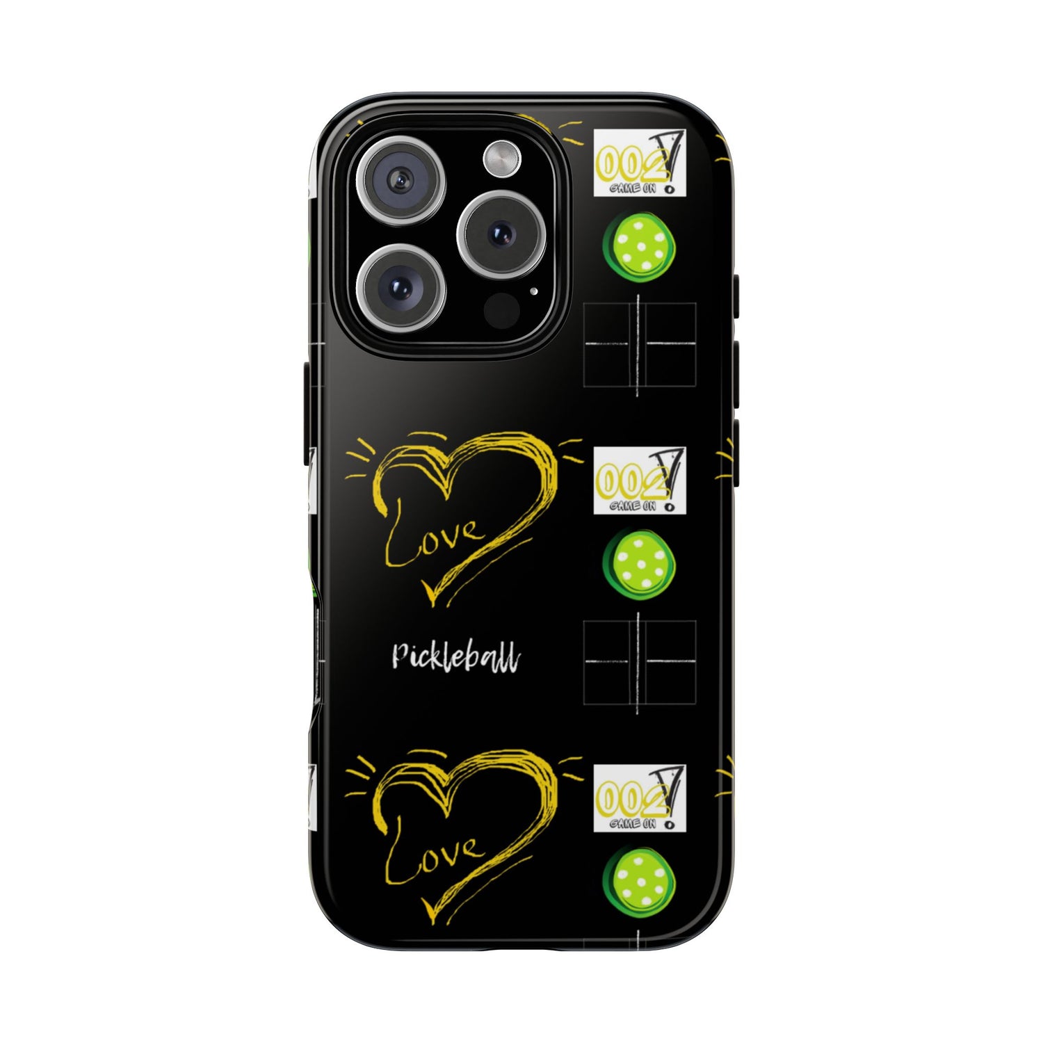 Pickleball Love Tough iPhone Case - Fun & Durable Sport Accessory