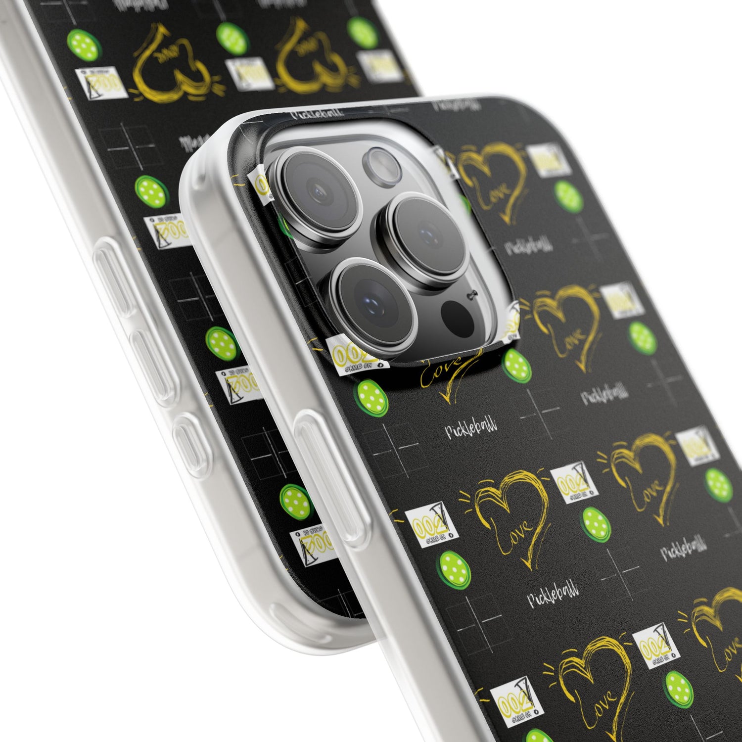 Pickleball Love Flexi iPhone Case - Stylish Phone Protection for Fashion-Forward Individuals