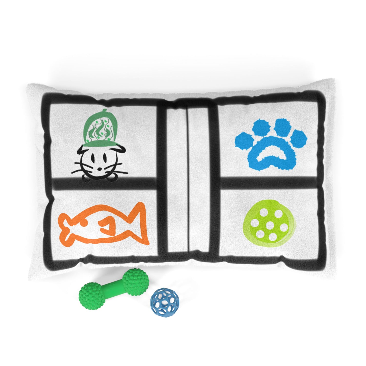 Pet Bed - Pickle Cat Design