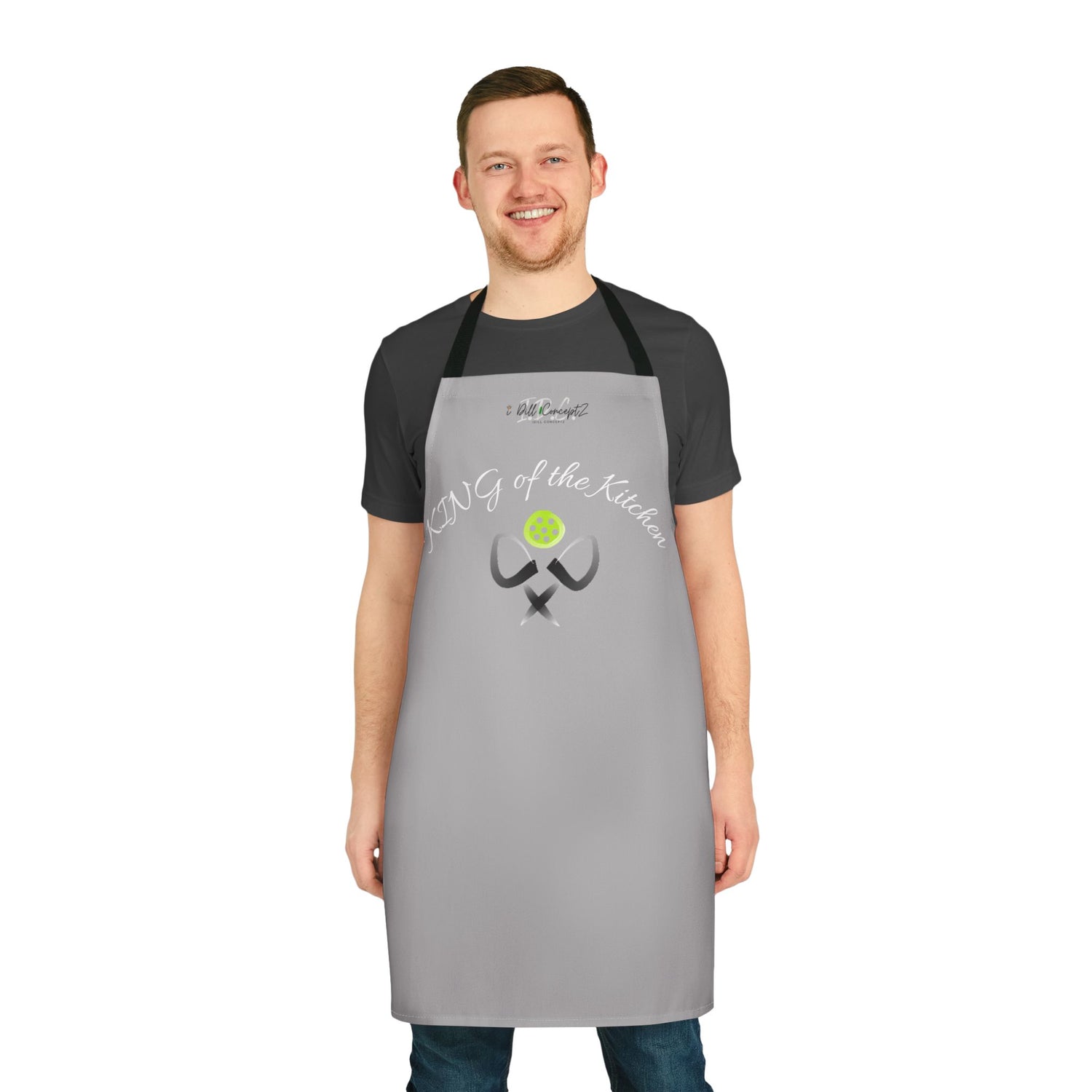 Apron - Pickleball King of the Kitchen Design - Gift for Cooking Enthusiast