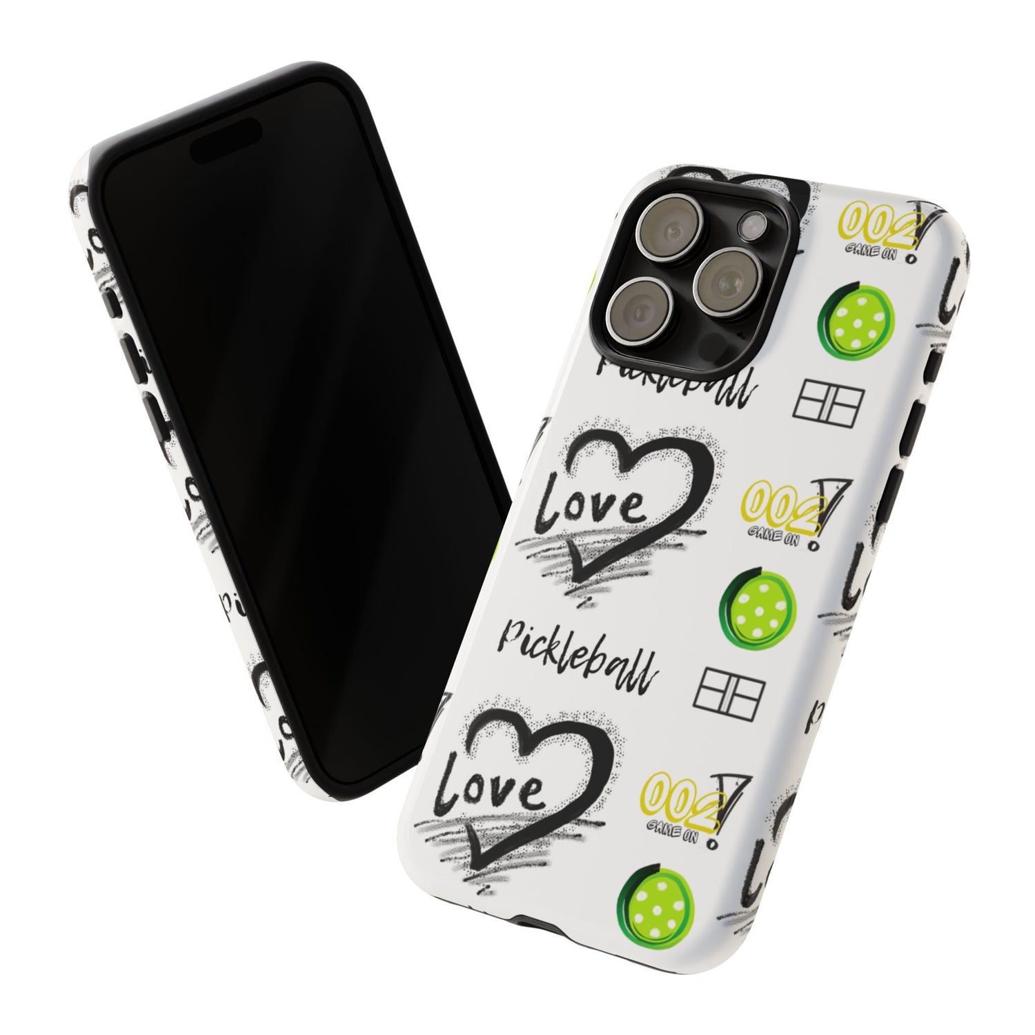 Pickleball Love Tough iPhone Case - Fun & Durable Sport Accessory