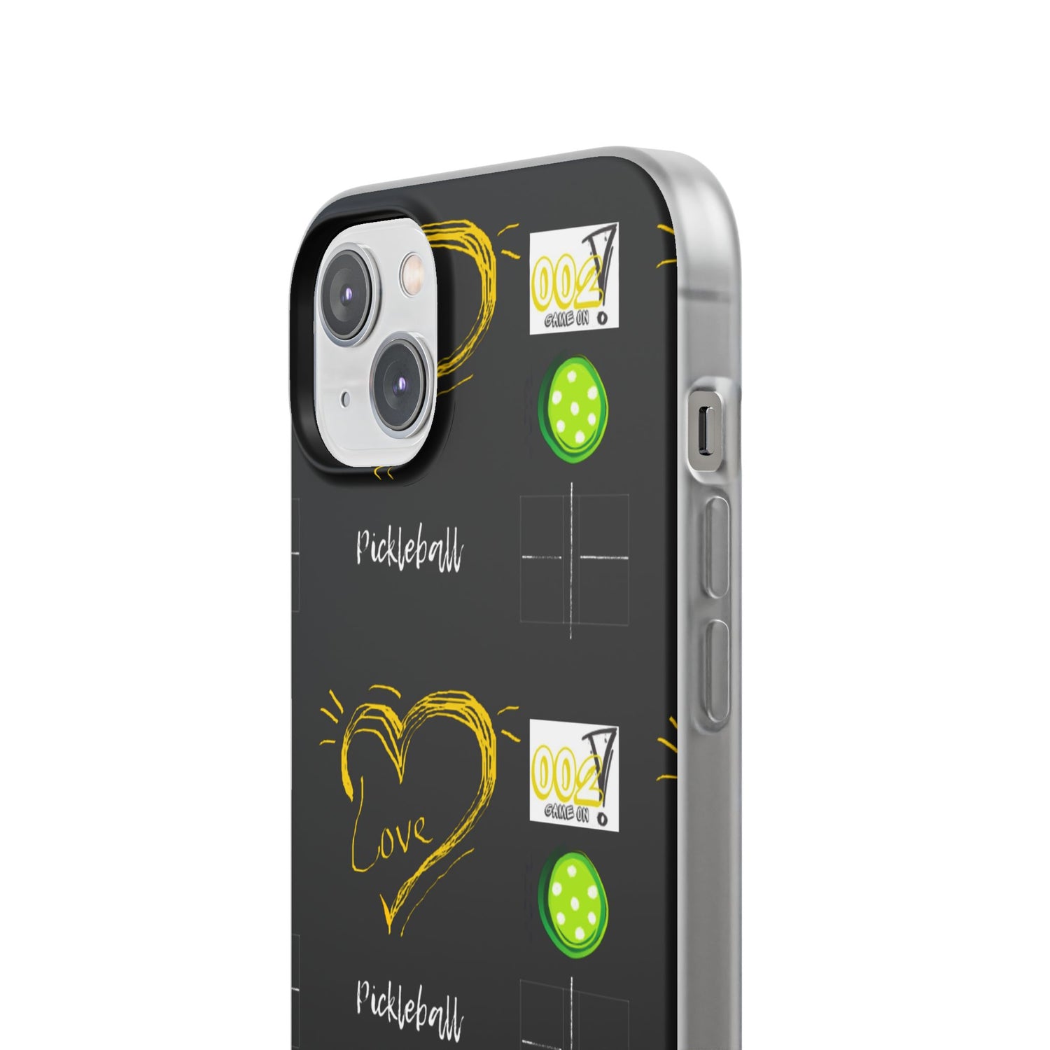 Pickleball Love Flexi iPhone Case - Stylish Phone Protection for Fashion-Forward Individuals