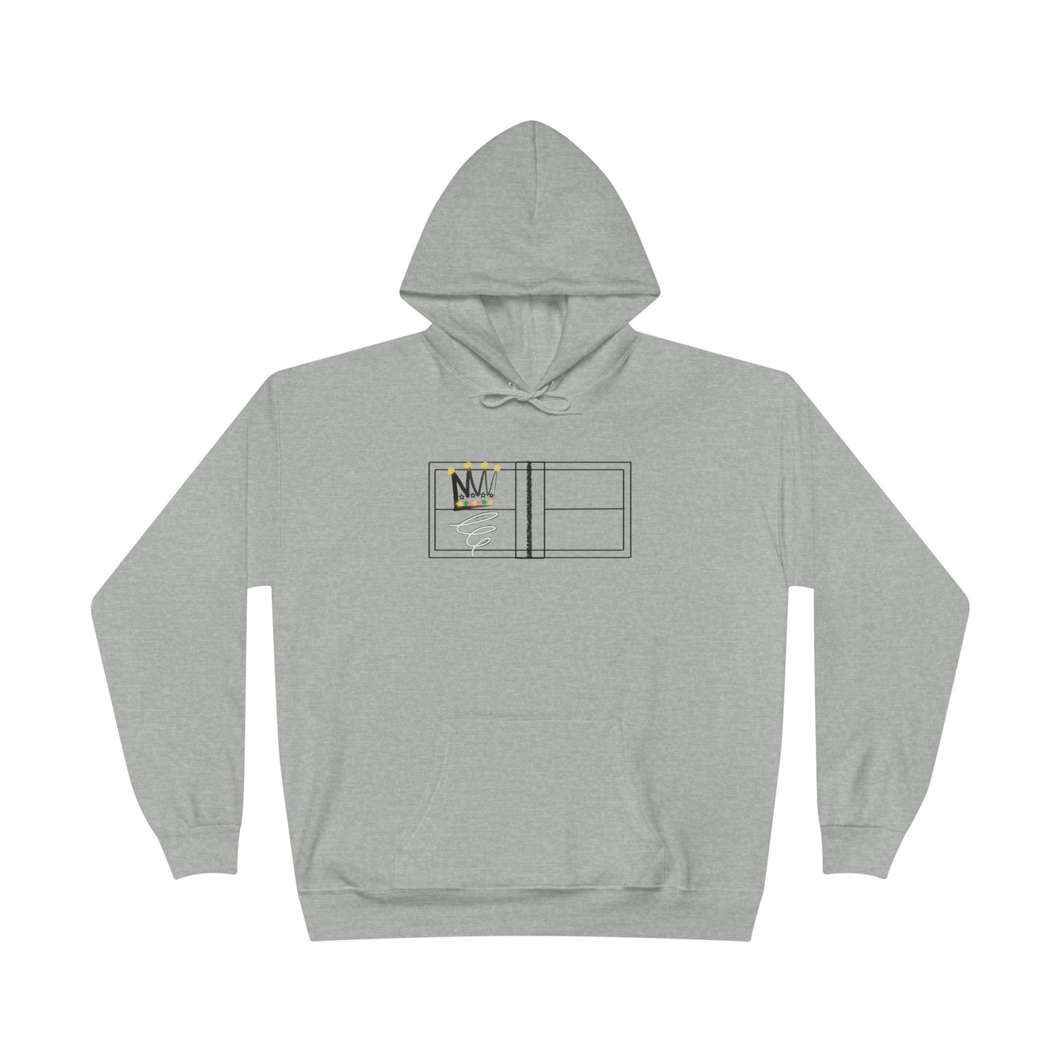 Pickleball Queen of the Court Design - EcoSmart Hoodie Sweatshirt for Women