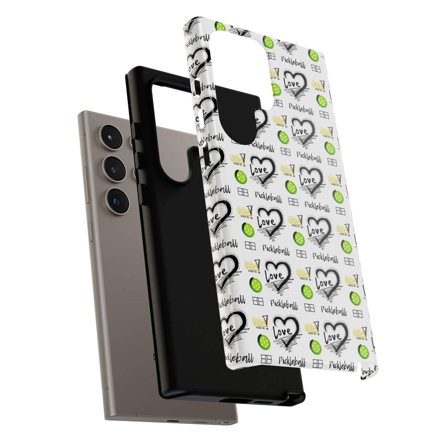 Pickleball Love Tough Android Samsung Phone Case - Fun & Durable Sport Accessory