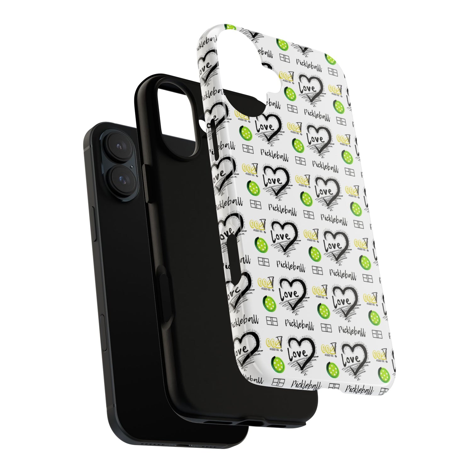 Pickleball Love Tough iPhone Case - Fun & Durable Sport Accessory