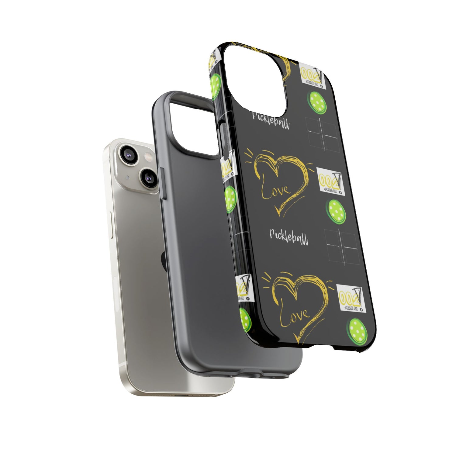 Pickleball Love Tough iPhone Case - Fun & Durable Sport Accessory