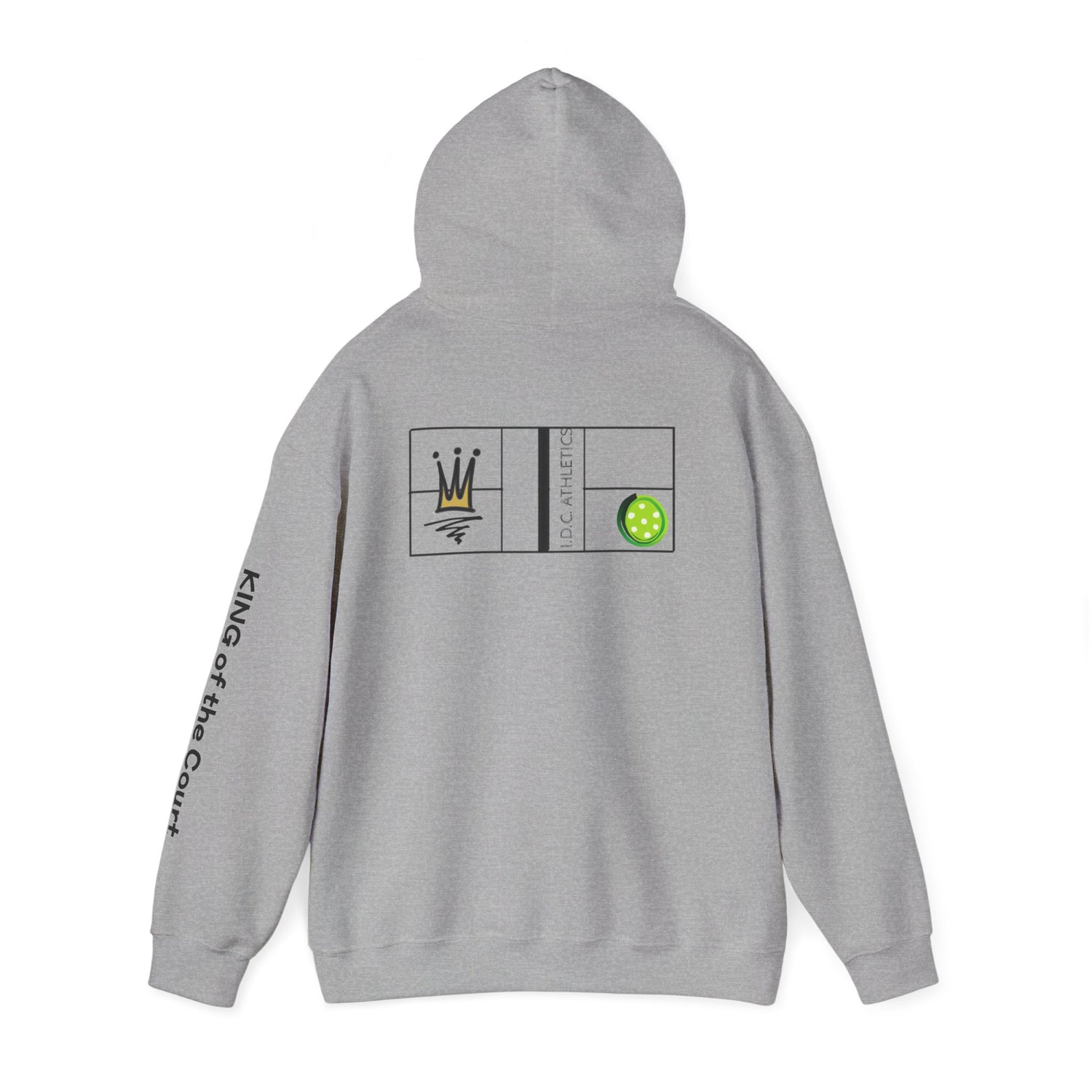 Pickleball Hoodie - King of the Court Design - Men's Sweatshirt