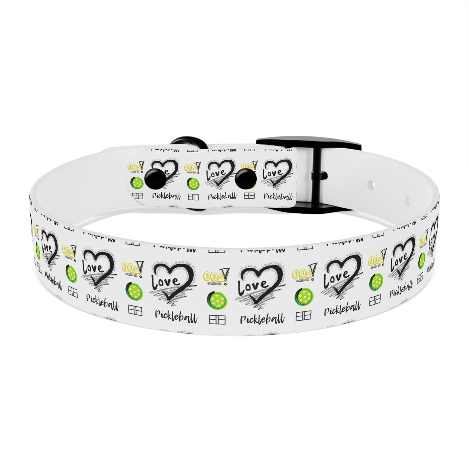 Dog Collar - Pickleball Love Unique Stand Out Design - Perfect for Pet Owners