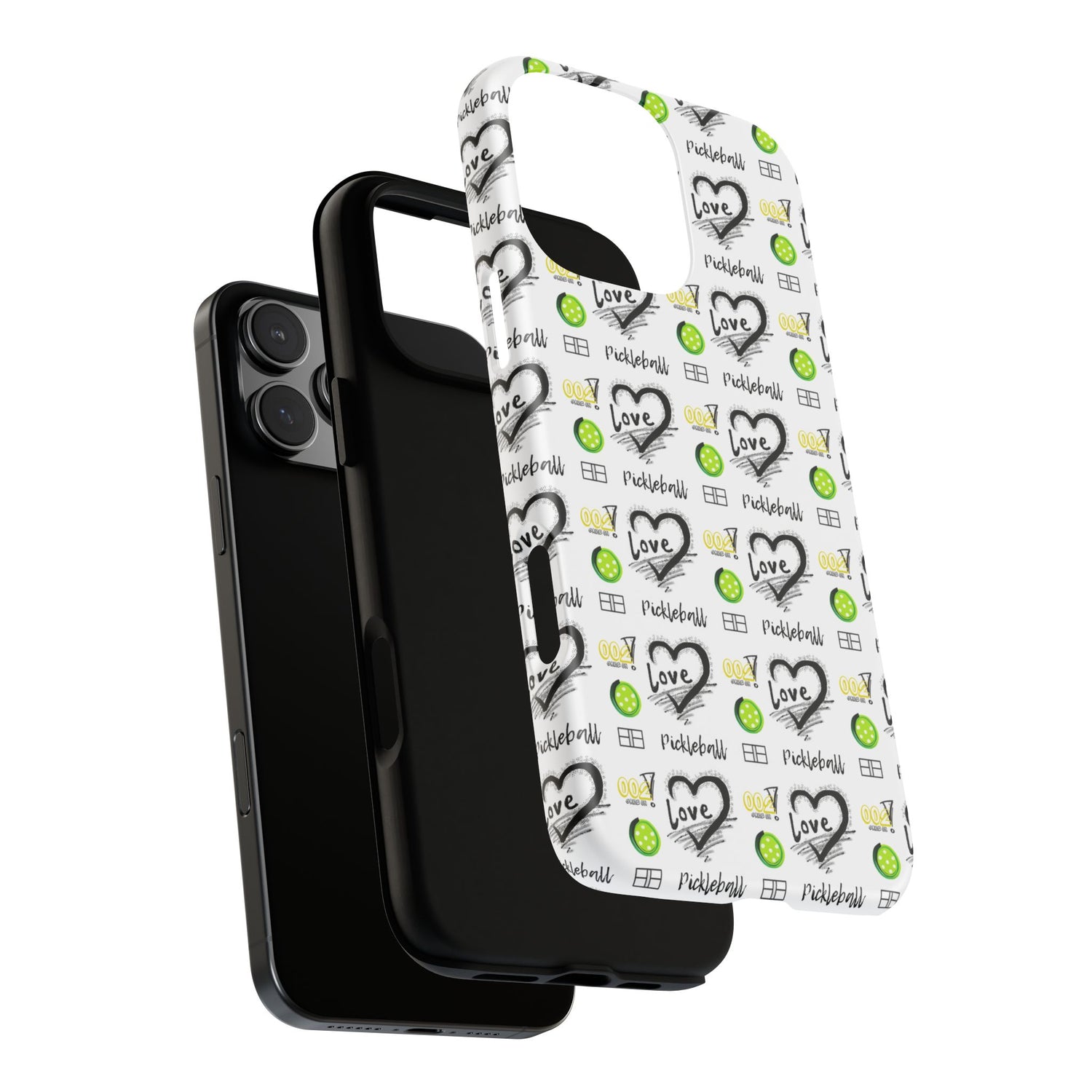 Pickleball Love Tough iPhone Case - Fun & Durable Sport Accessory
