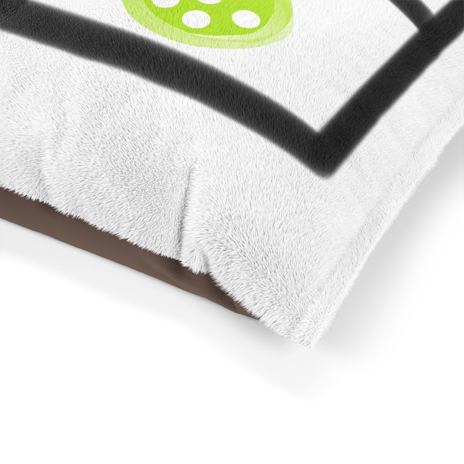 Pet Bed - Pickle Dog Design with Dog Paw and Bone - Unique Enthusiast Gift