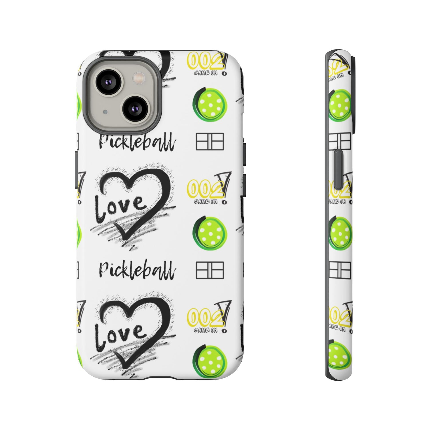 Pickleball Love Tough iPhone Case - Fun & Durable Sport Accessory