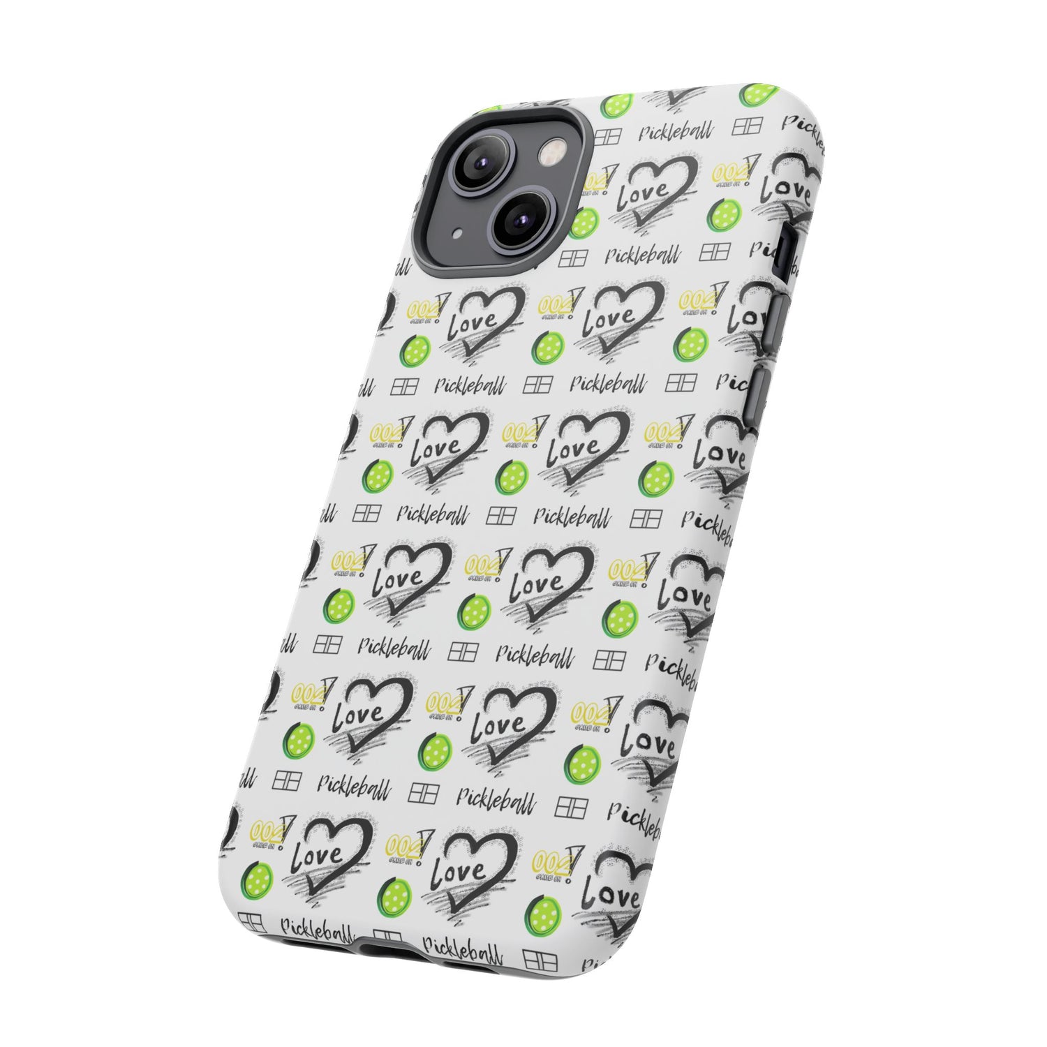 Pickleball Love Tough iPhone Case - Fun & Durable Sport Accessory