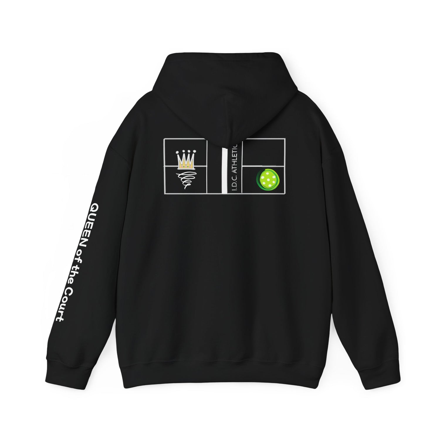 Pickleball Hoodie - Queen of the Court Design - Women's Sweatshirt