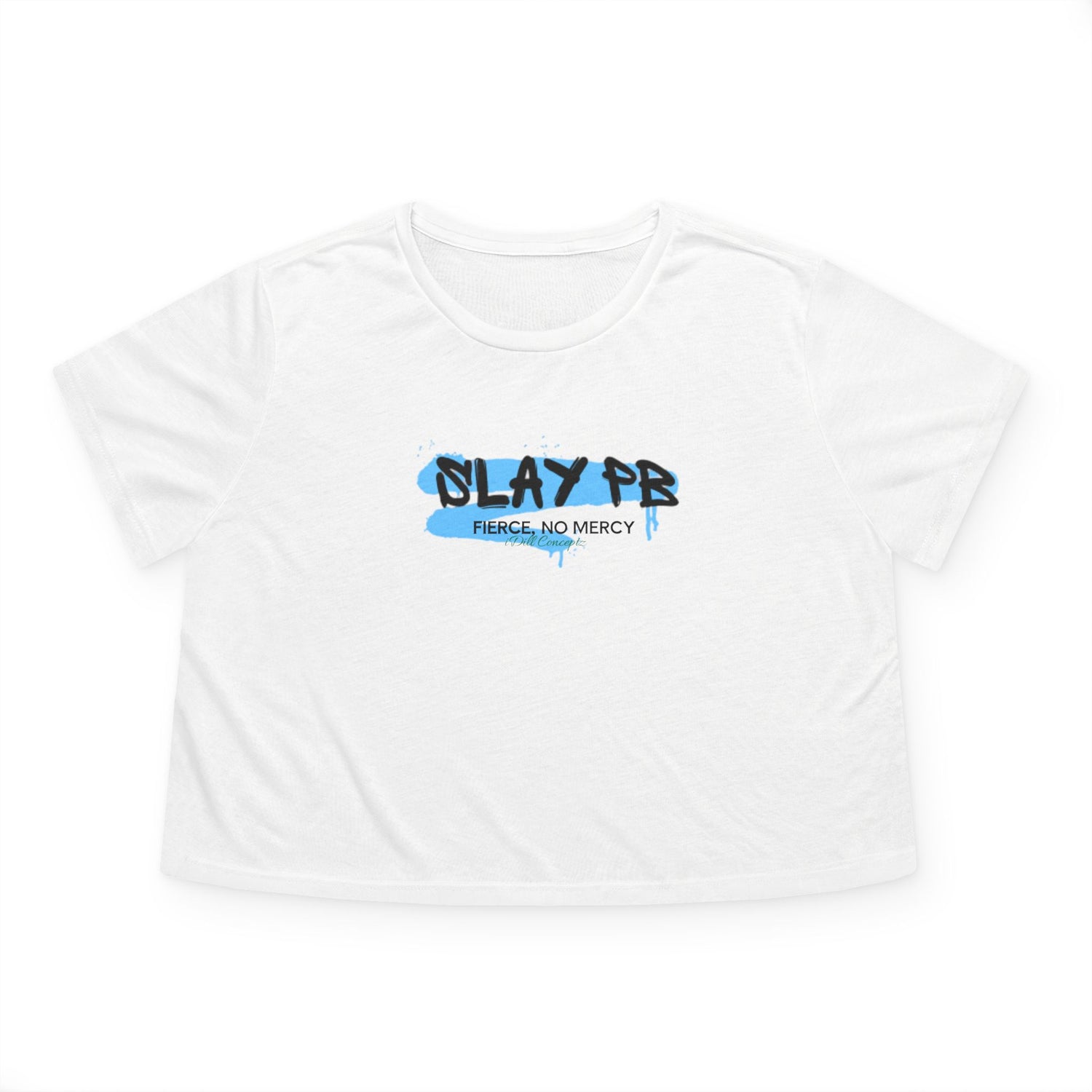 Women's Slay PB - Fierce, No Mercy Pickleball Design - Women's Crop Top Apparel