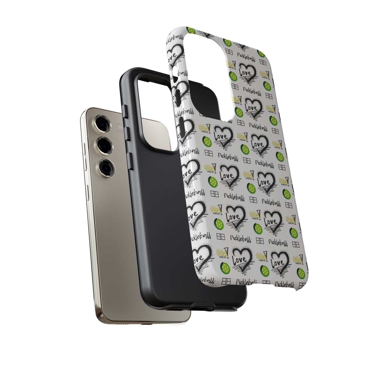 Pickleball Love Tough Android Samsung Phone Case - Fun & Durable Sport Accessory