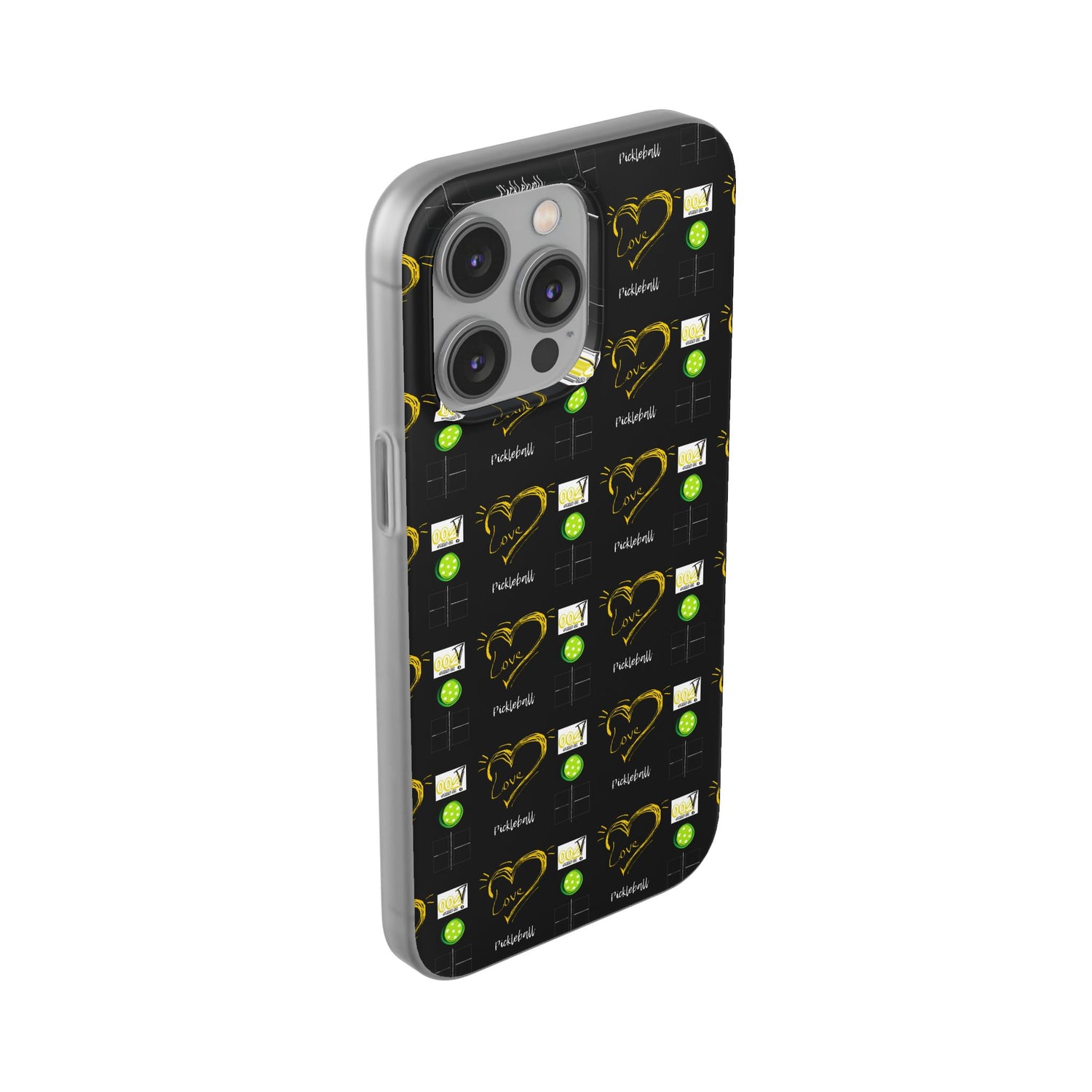Pickleball Love Flexi iPhone Case - Stylish Phone Protection for Fashion-Forward Individuals