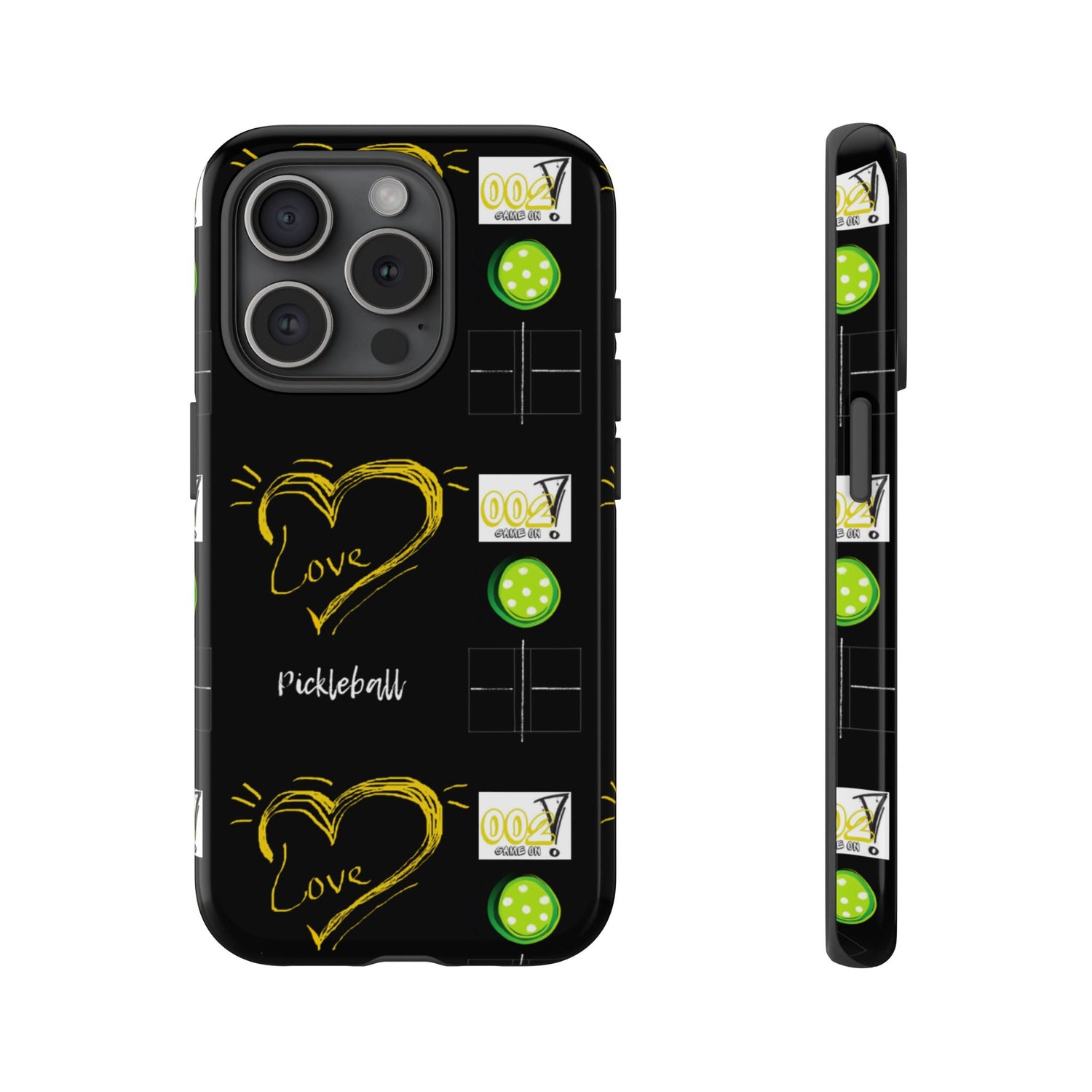 Pickleball Love Tough iPhone Case - Fun & Durable Sport Accessory