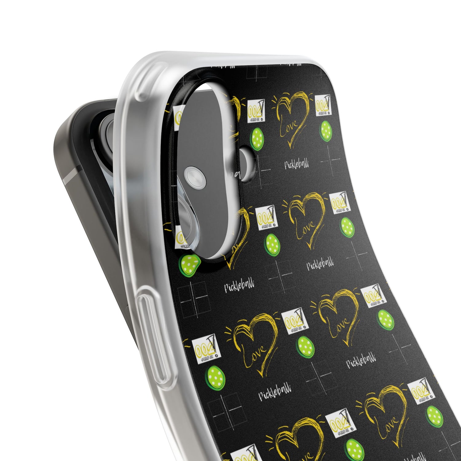 Pickleball Love Flexi iPhone Case - Stylish Phone Protection for Fashion-Forward Individuals