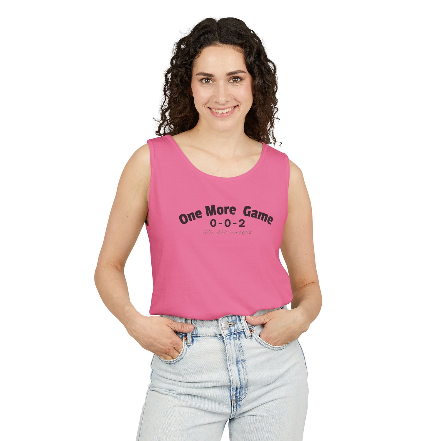 Unisex Pickleball Tank Top - 002 One More Game Design