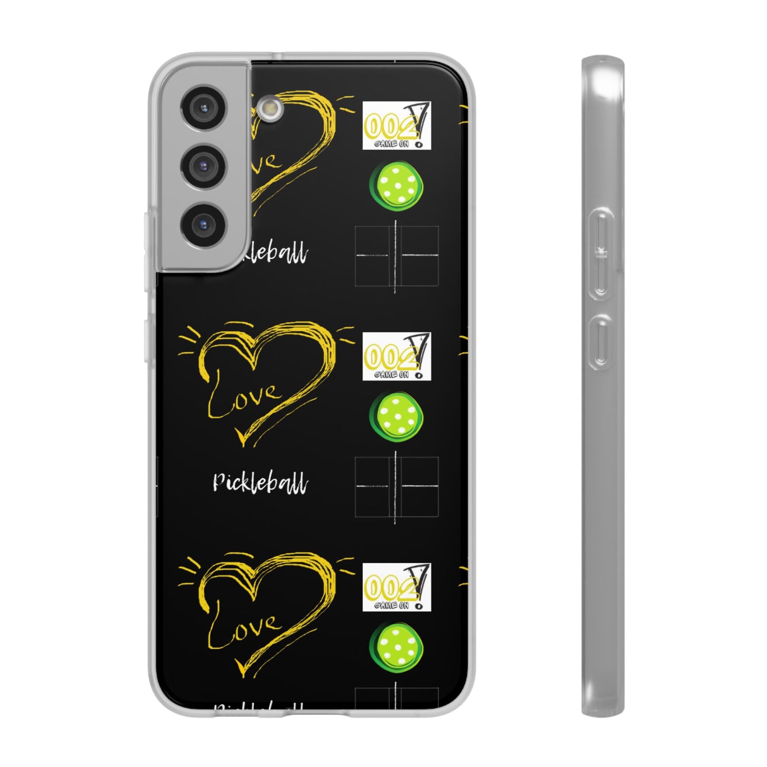 Pickleball Love Flexi Android Samsung Phone Case - Pickleball Phone Case