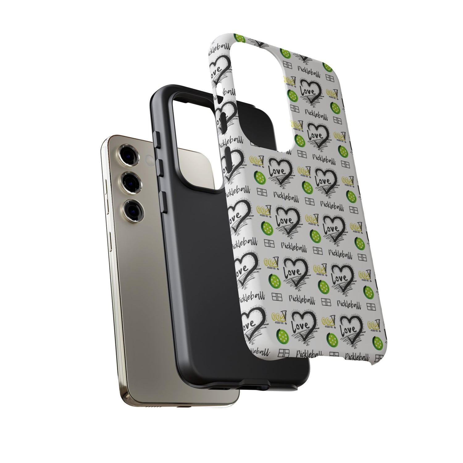 Pickleball Love Tough Android Samsung Phone Case - Fun & Durable Sport Accessory