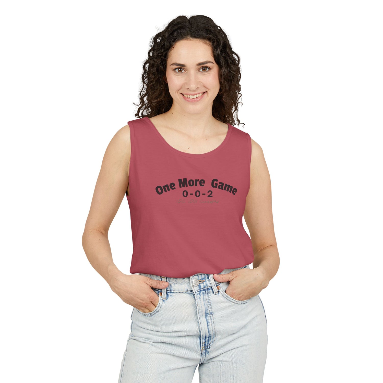 Unisex Pickleball Tank Top - 002 One More Game Design