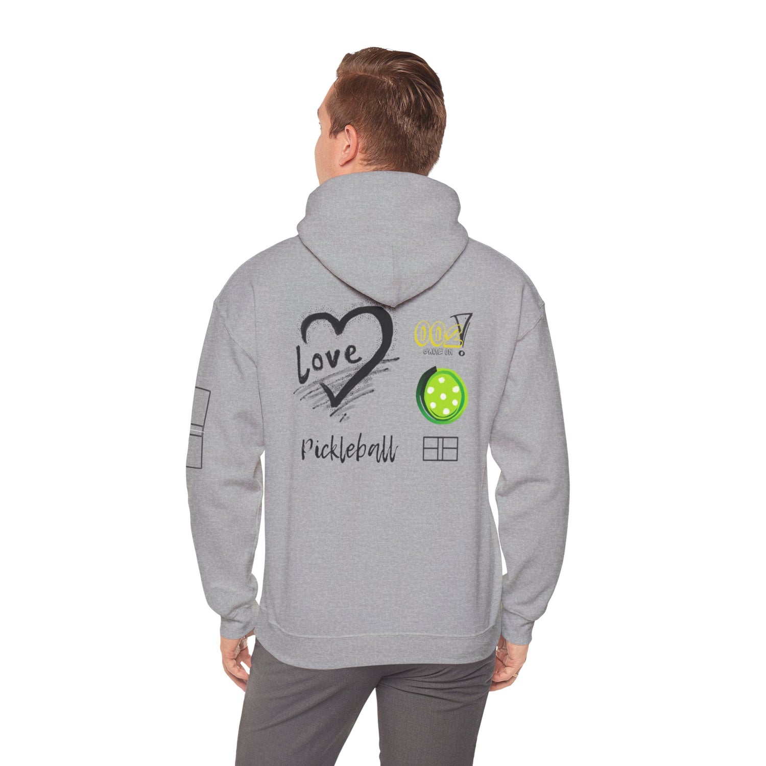 Unisex Pickleball Hoodie Sweatshirt Apparel - LOVE Pickleball