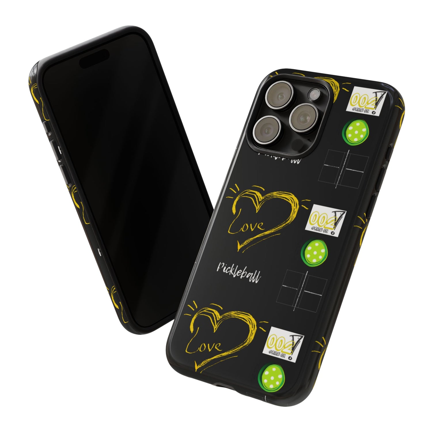 Pickleball Love Tough iPhone Case - Fun & Durable Sport Accessory