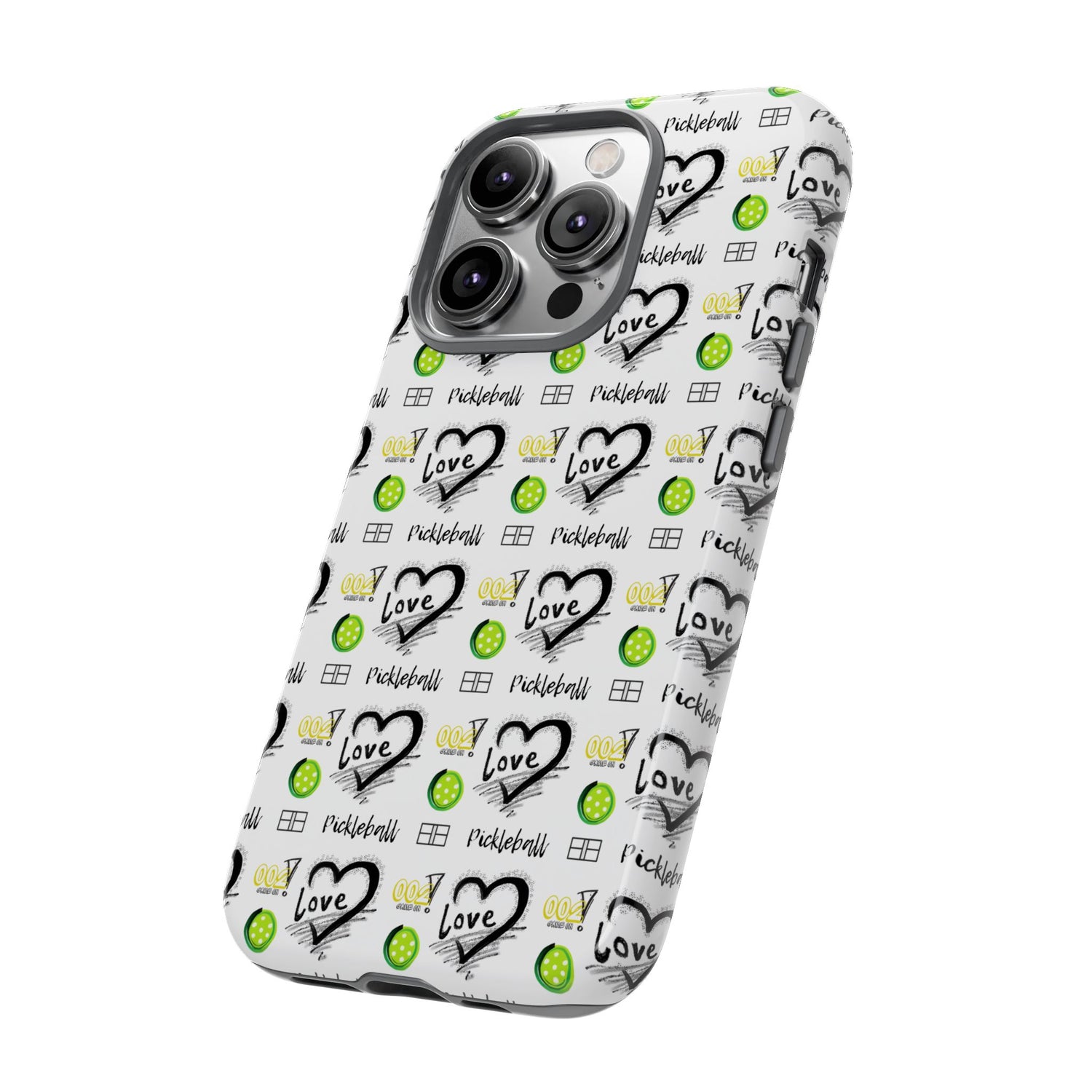 Pickleball Love Tough iPhone Case - Fun & Durable Sport Accessory