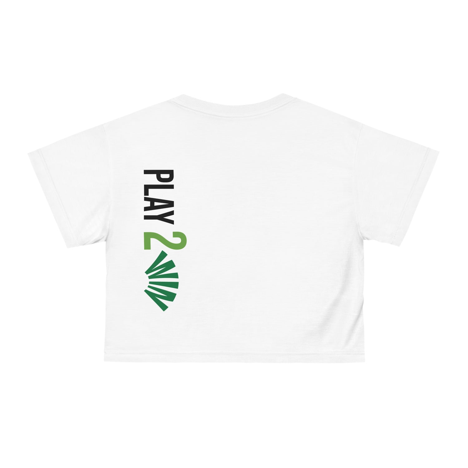 Women's Crop Top - Play 2 Win Design #2 - Women's Pickleball Apparel