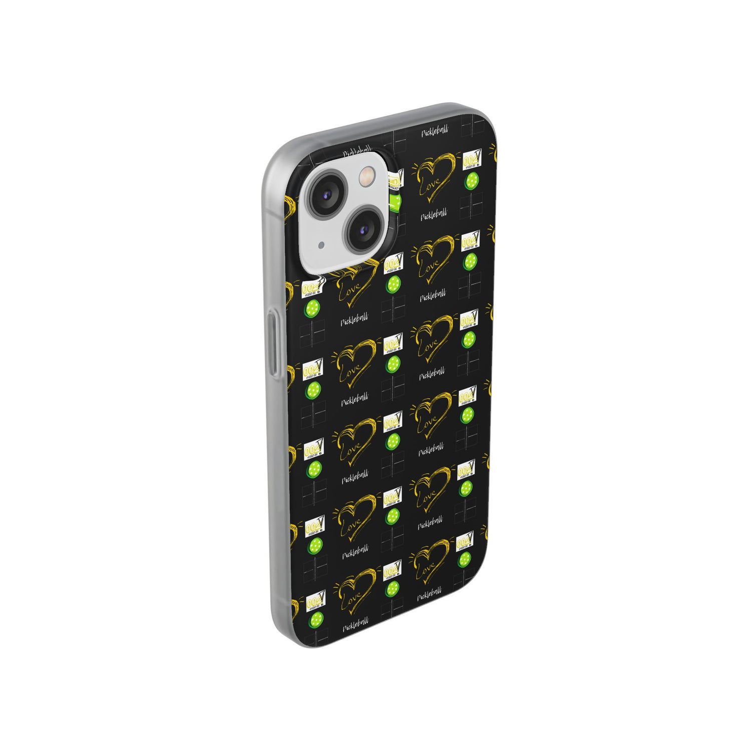 Pickleball Love Flexi iPhone Case - Stylish Phone Protection for Fashion-Forward Individuals