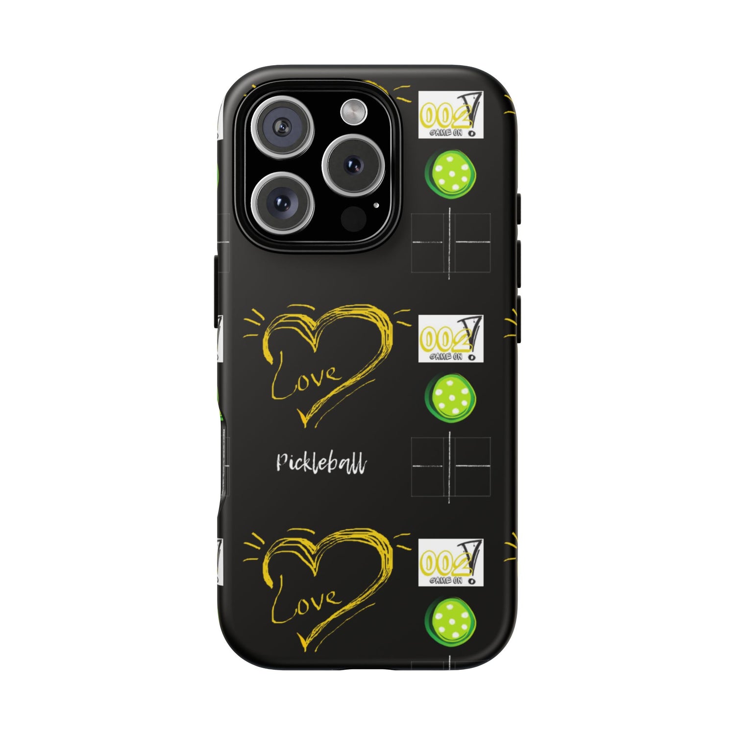 Pickleball Love Tough iPhone Case - Fun & Durable Sport Accessory