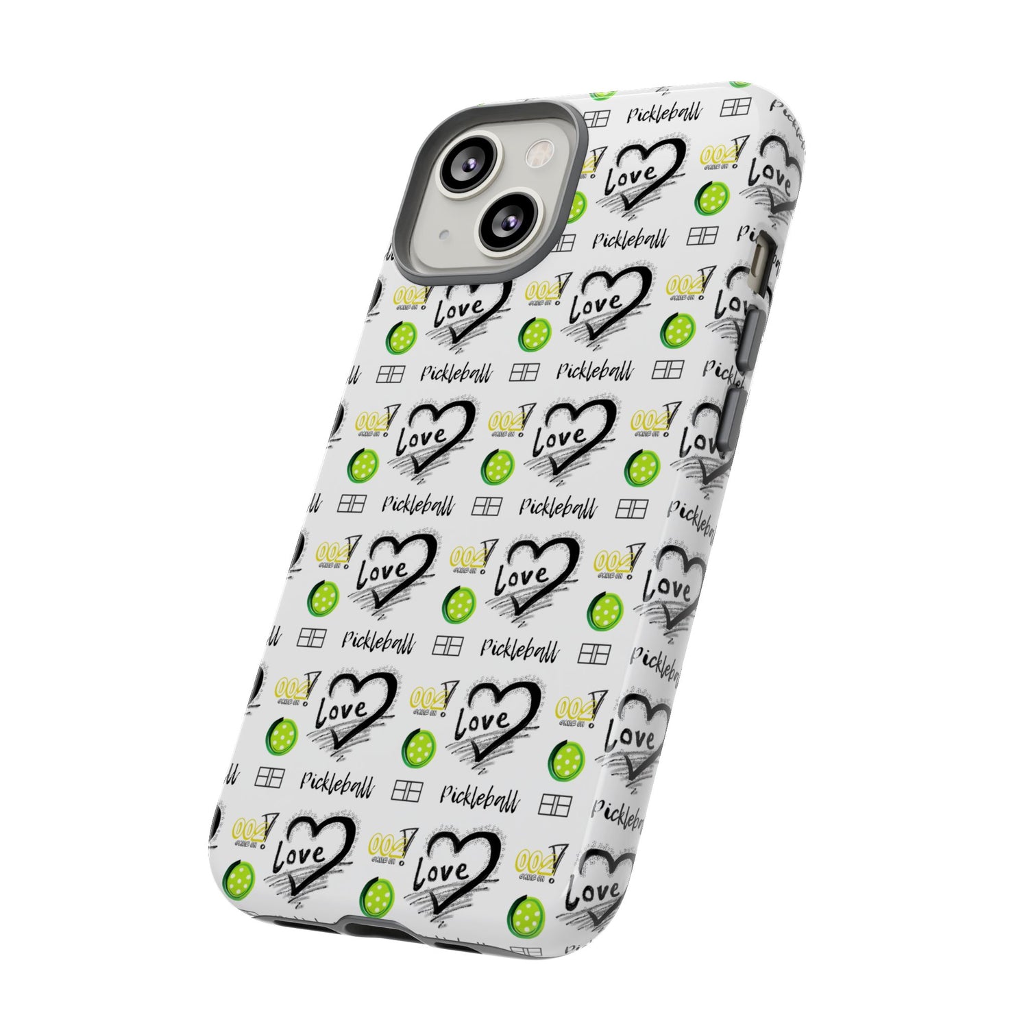 Pickleball Love Tough iPhone Case - Fun & Durable Sport Accessory