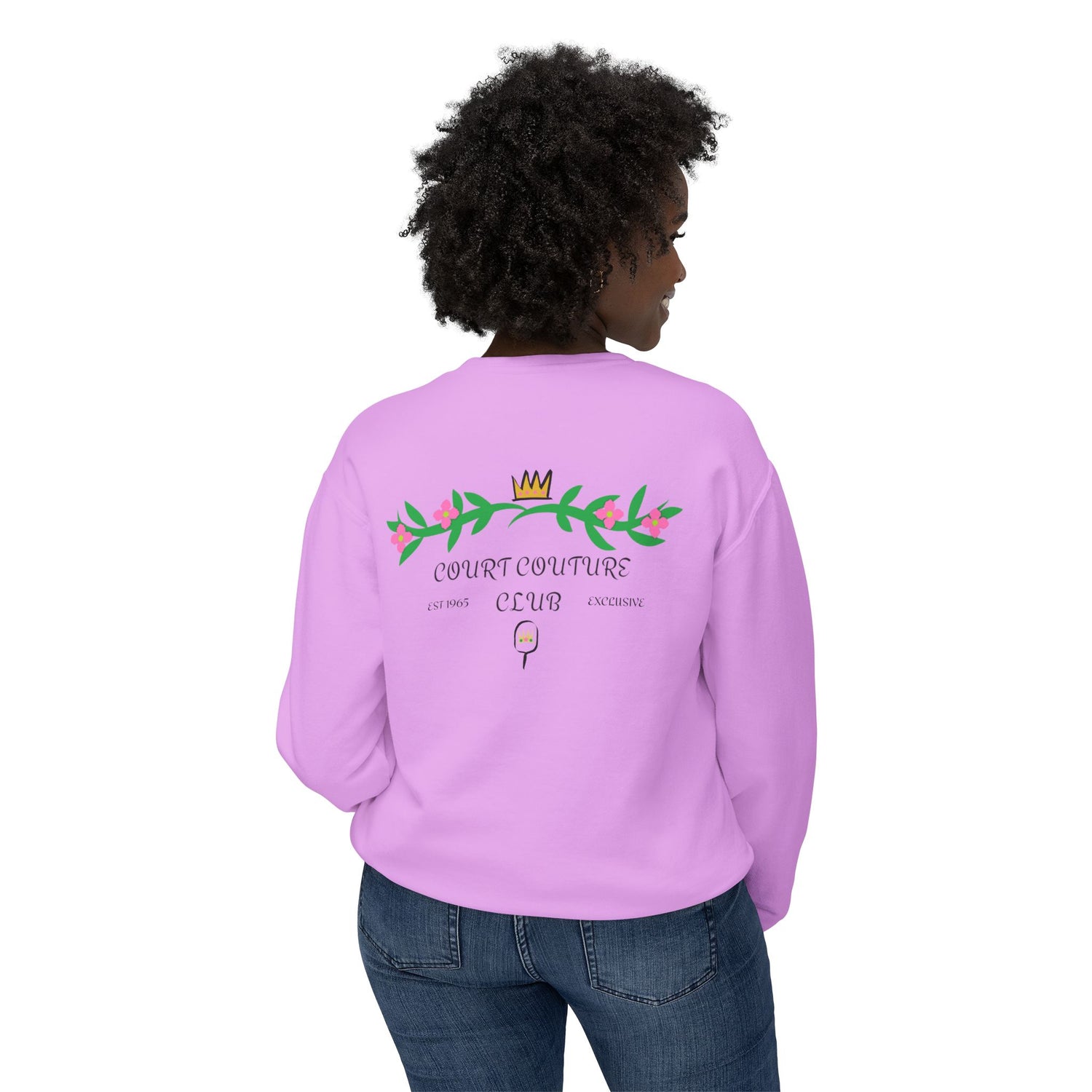 Pickleball Women's Lightweight Sweatshirt - Court Couture Club Design