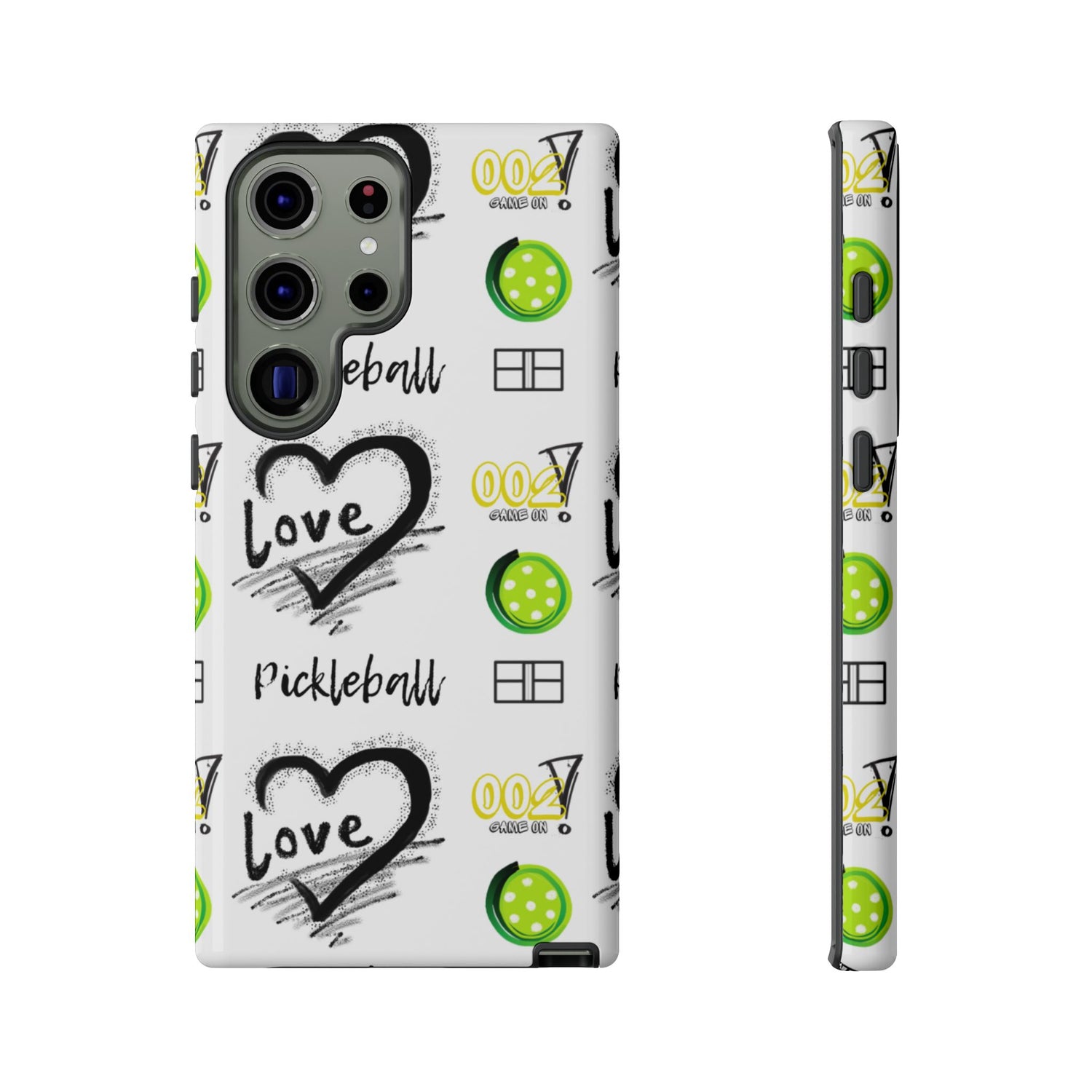 Pickleball Love Tough Android Samsung Phone Case - Fun & Durable Sport Accessory