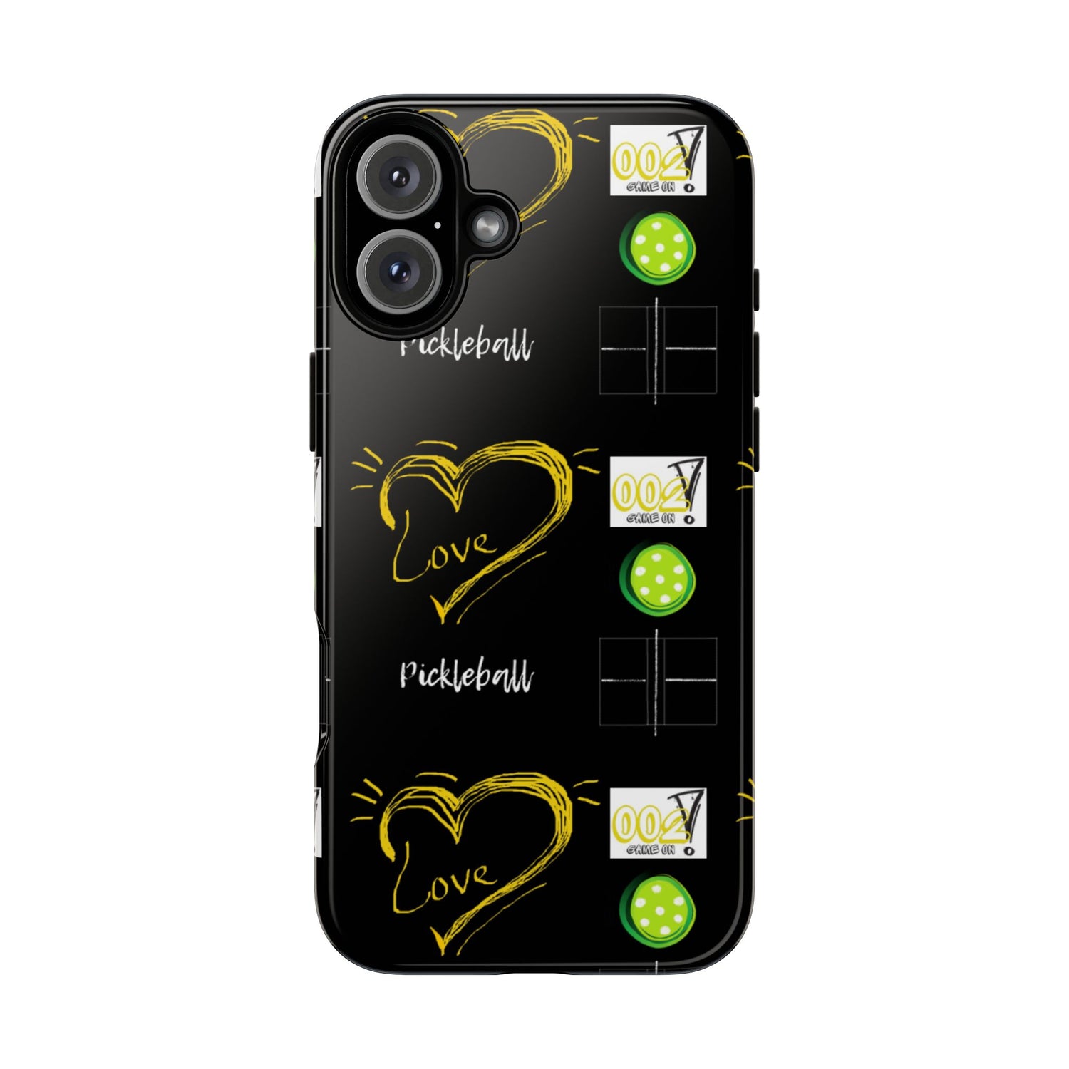 Pickleball Love Tough iPhone Case - Fun & Durable Sport Accessory