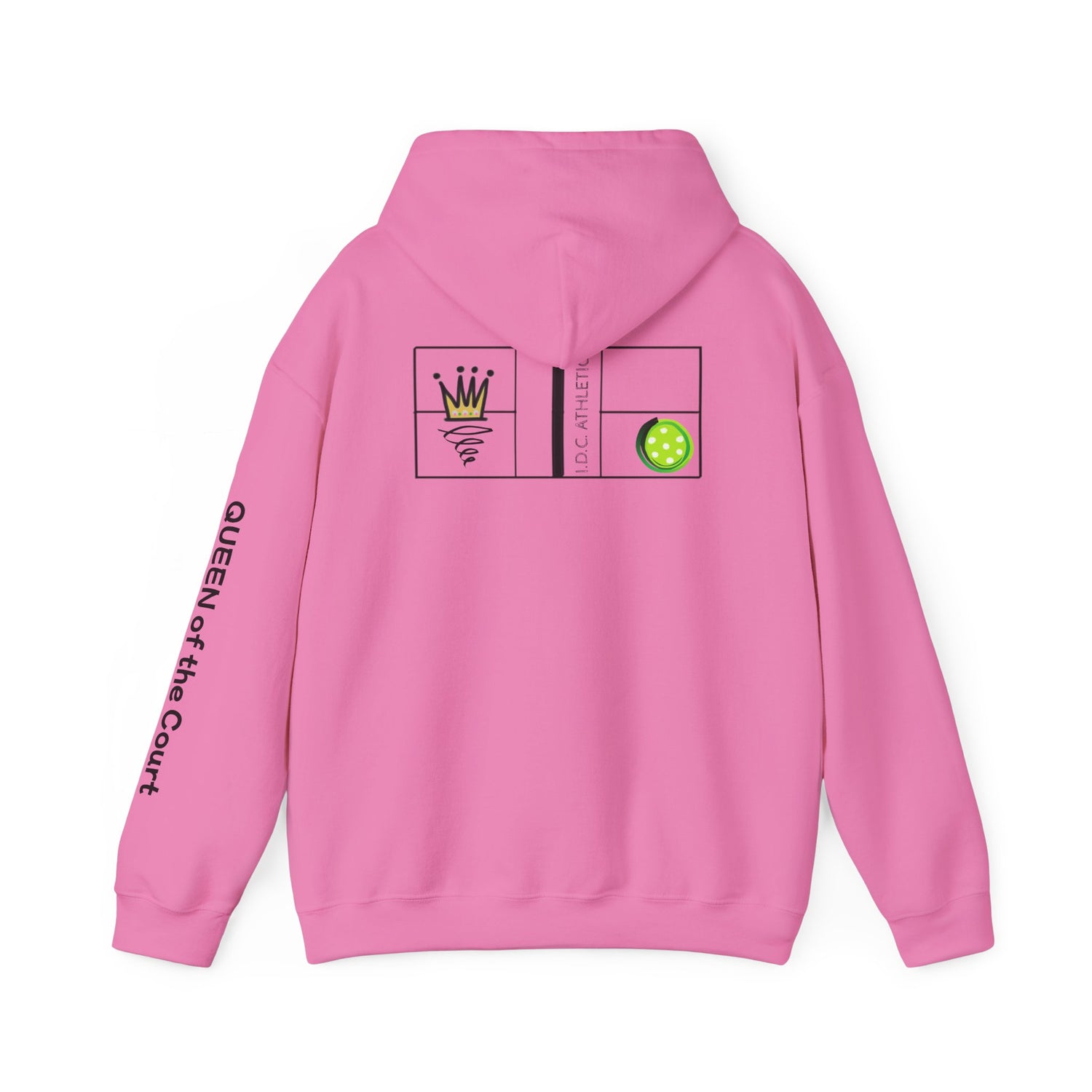 Pickleball Hoodie - Queen of the Court Design - Women's Sweatshirt