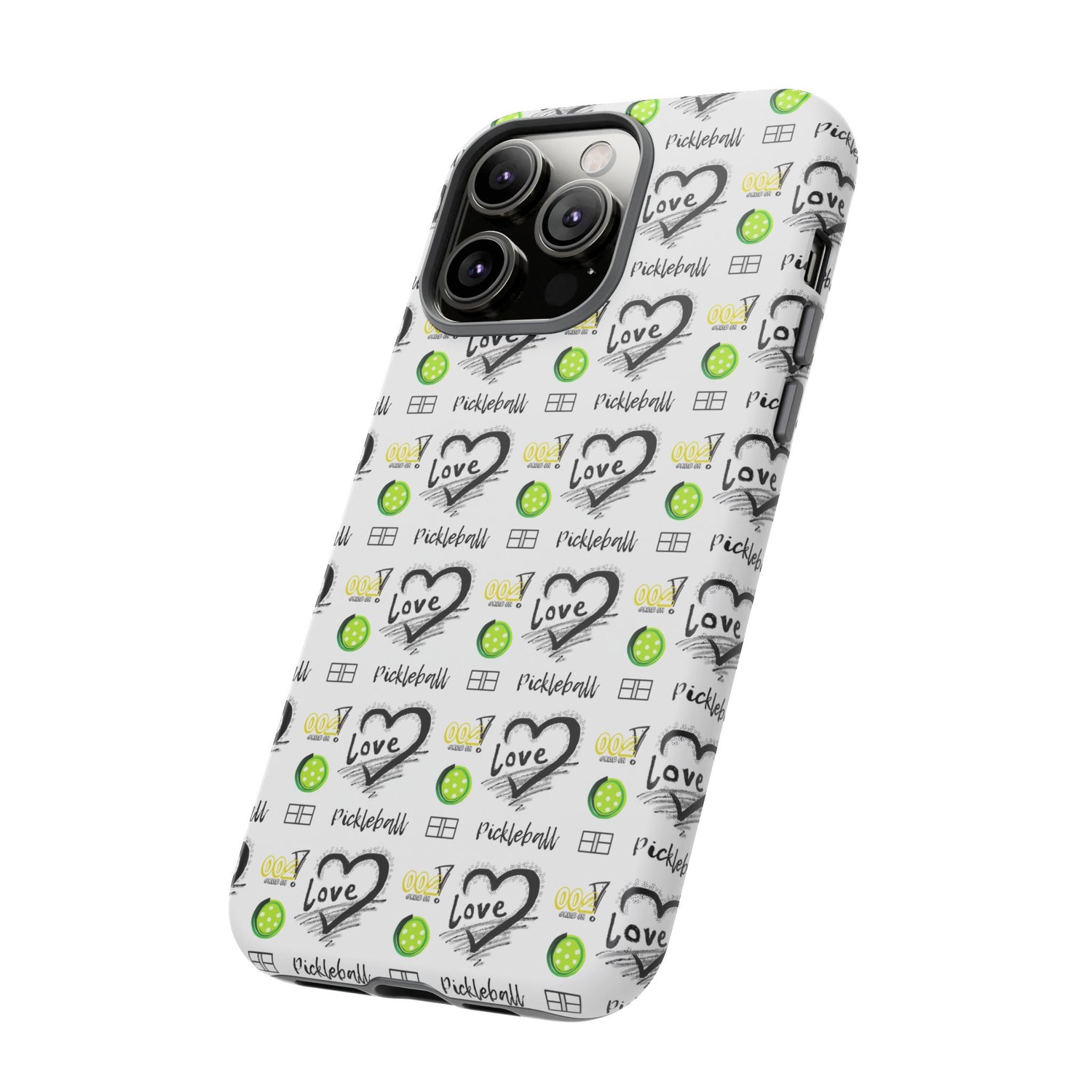Pickleball Love Tough iPhone Case - Fun & Durable Sport Accessory