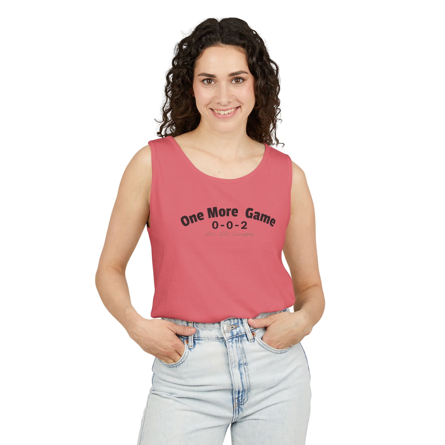 Unisex Pickleball Tank Top - 002 One More Game Design
