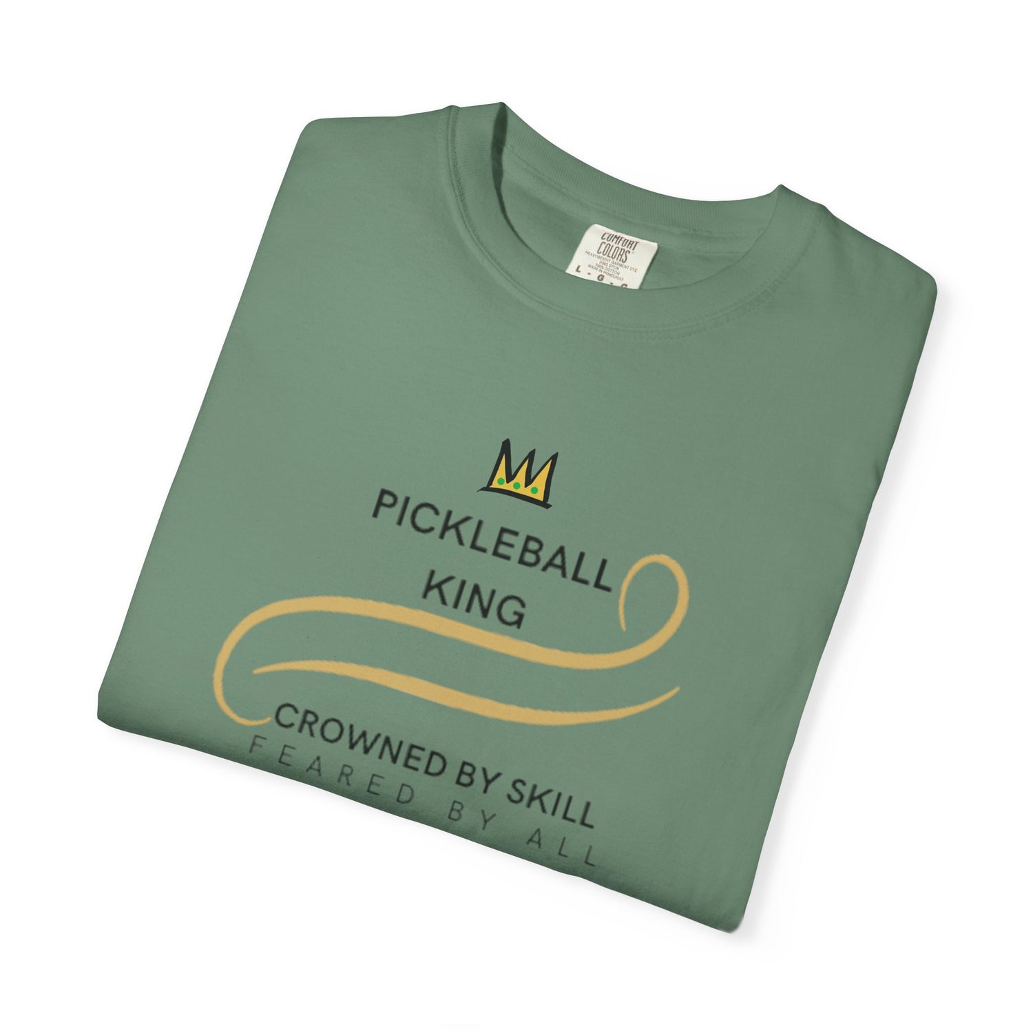 King of the Court Pickleball T-Shirt Apparel - Casual Graphic Tee for Men - Sports Lovers