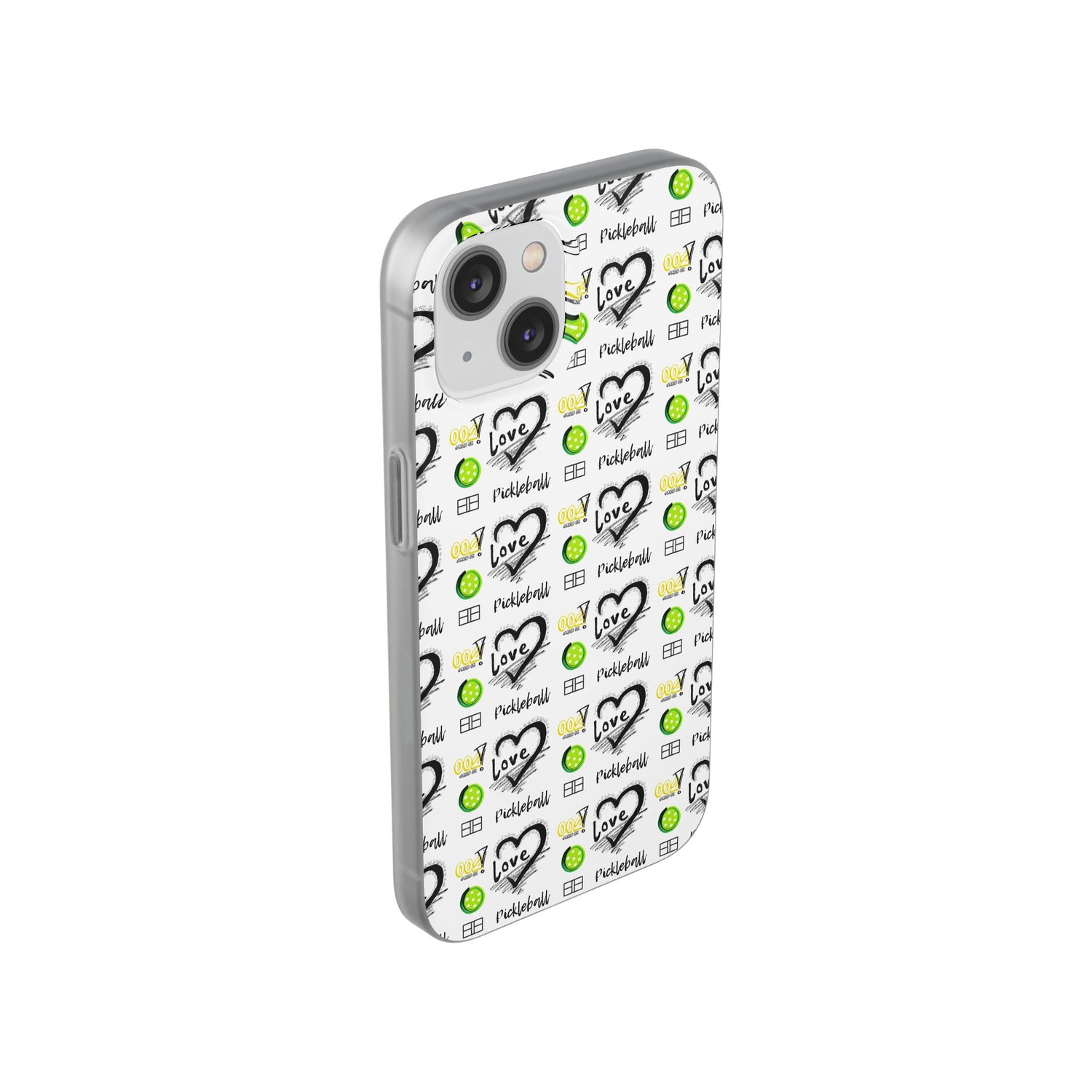 Pickleball Love Flexi iPhone Case - Stylish Phone Protection for Fashion-Forward Individuals