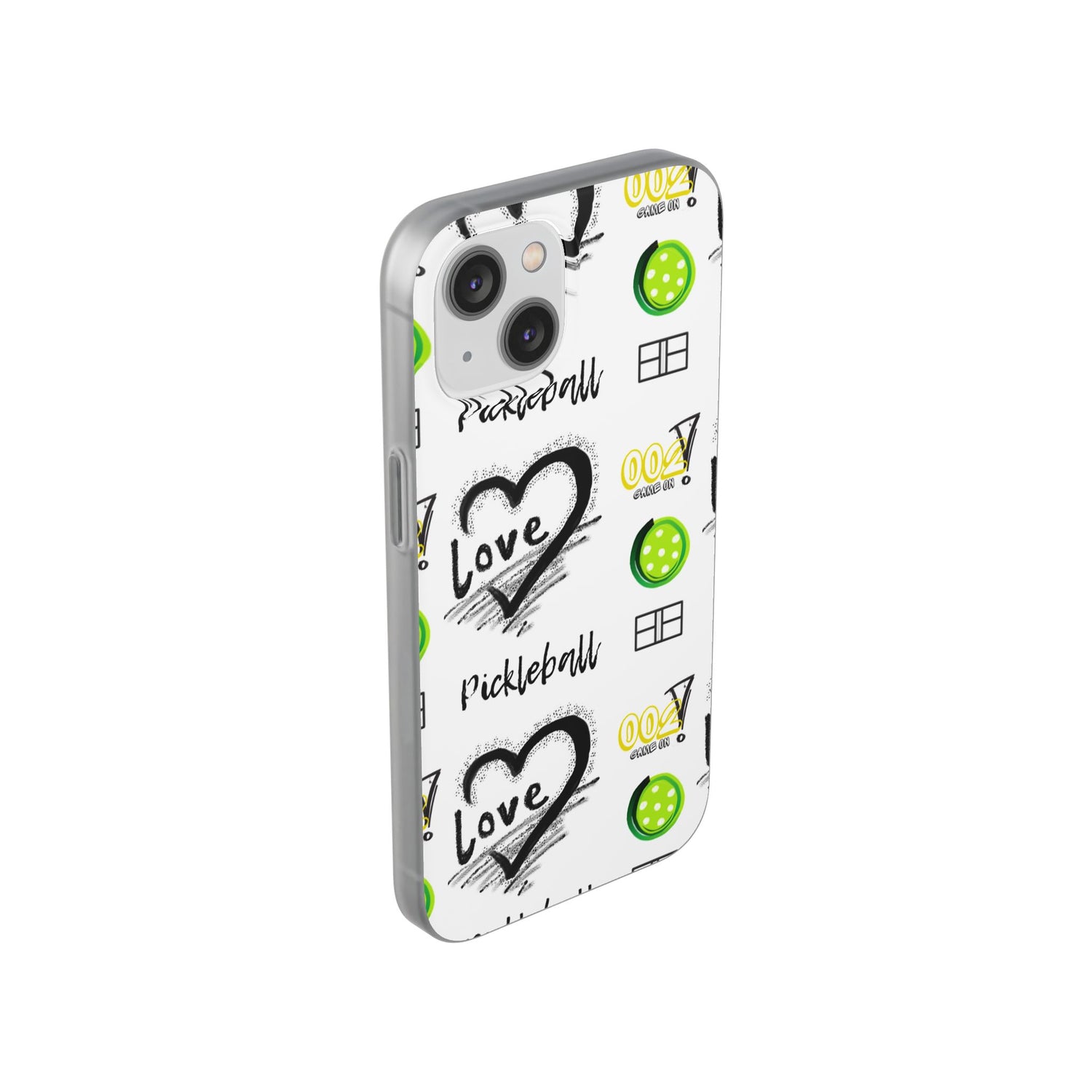 Pickleball Love Flexi iPhone Case - Stylish Phone Protection for Fashion-Forward Individuals
