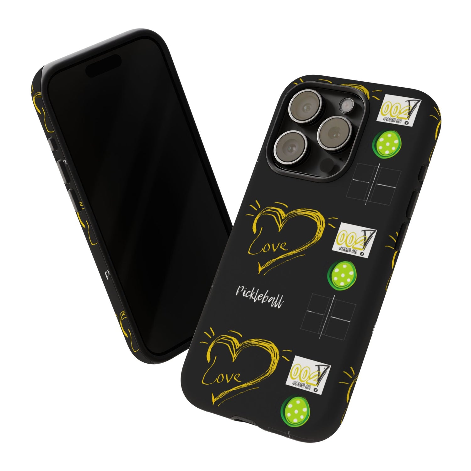 Pickleball Love Tough iPhone Case - Fun & Durable Sport Accessory