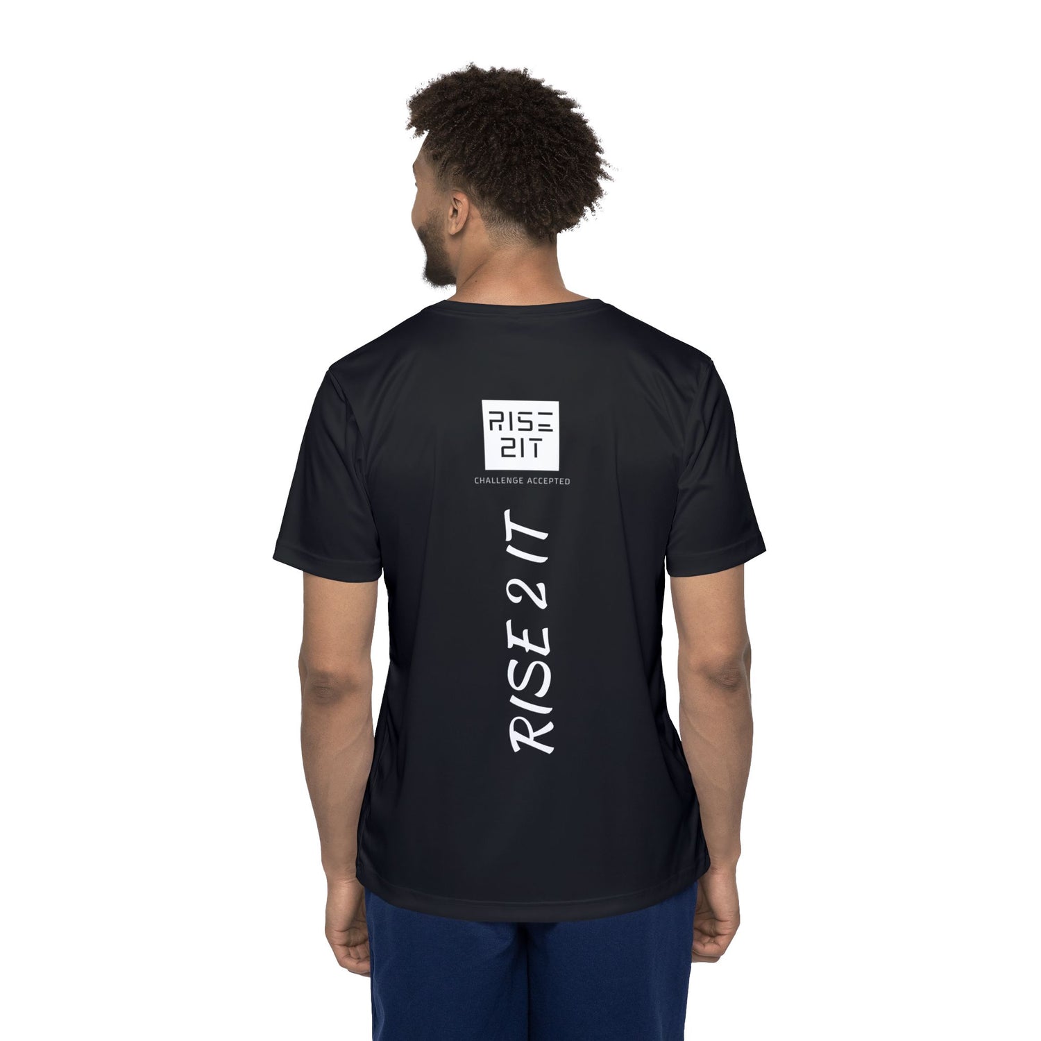 Men's Sports Jersey Tee - Rise 2 It - Challenge Accepted Design - Men's Pickleball Activewear Tee